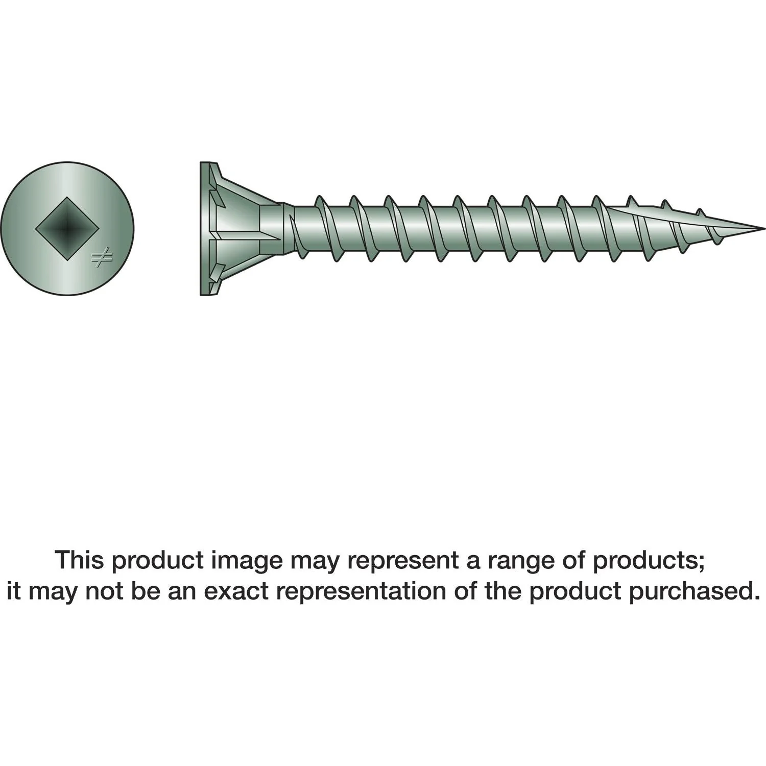 Simpson Strong-Tie CB3BLG114S CB3BLG Fiber-Cement Board Screw (Collated),  #10 x 1-1/4-in. #3 SQU, 1500-Pack - Image 1
