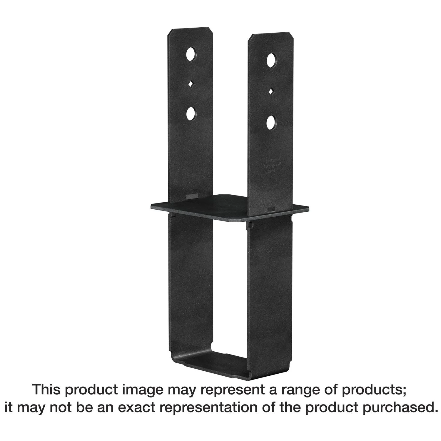 Simpson Strong-Tie CB66PC CB Black Powder-Coated Column Base for 6x6 - Image 1