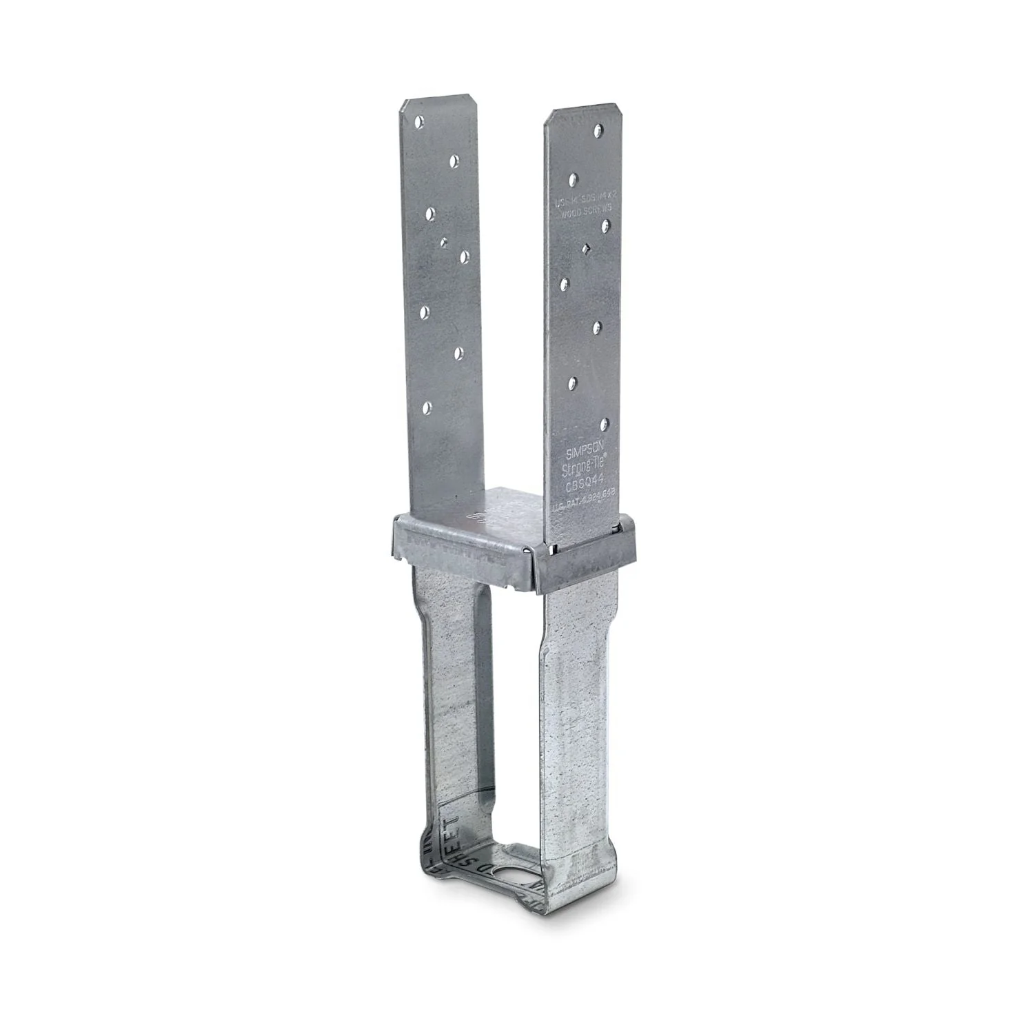 Simpson Strong-Tie CBSQ44-SDS2 CBSQ Galvanized Standoff Column Base for 4x4 with SDS Screws - Image 3