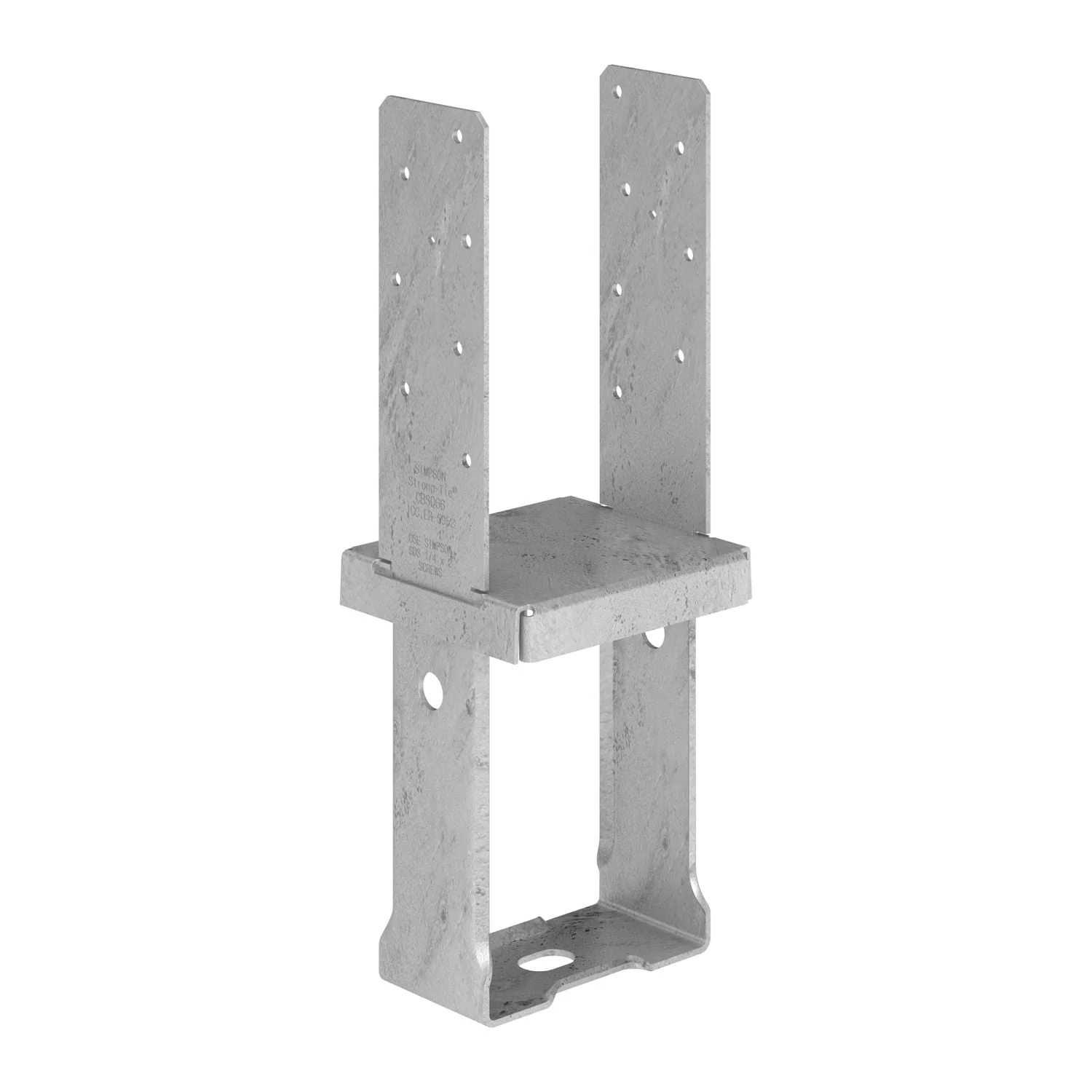 Simpson Strong-Tie Galvanized Standoff Column Base for 6x6 with SDS Screws (CBSQ66-SDS2) - Image 1