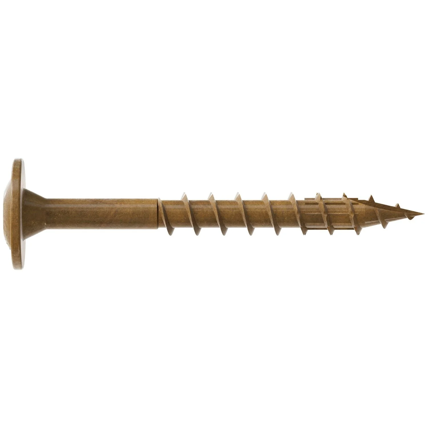 Simpson Strong-Tie CBT08112MB Wafer-Head Construction Screw,  #8 x 1-1/2-in. T20, Quik Guard, Tan, 4000-Pack - Image 2