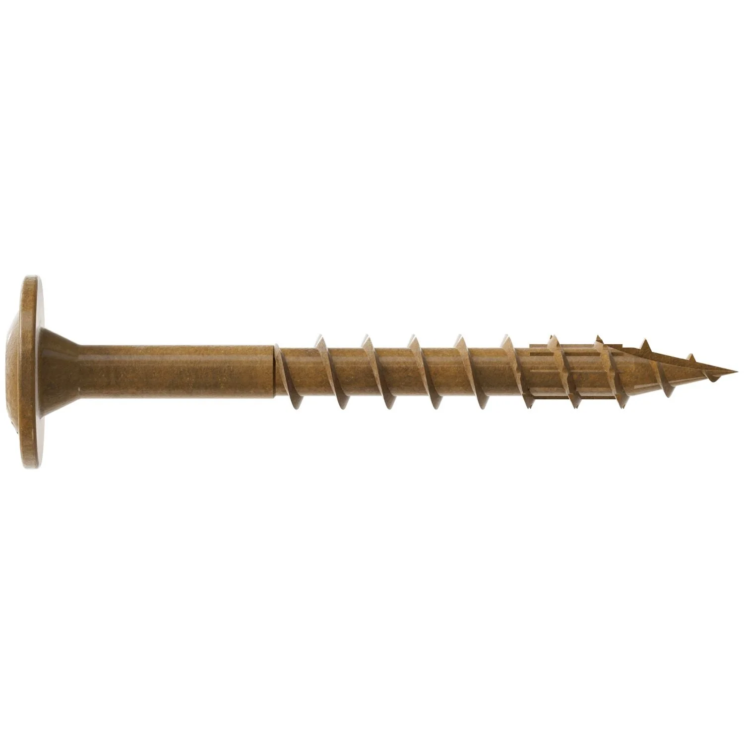 Simpson Strong-Tie CBT08112R100 Wafer-Head Construction Screw,  #8 x 1-1/2-in. T20, Quik Guard, Tan, 100-Pack - Image 2