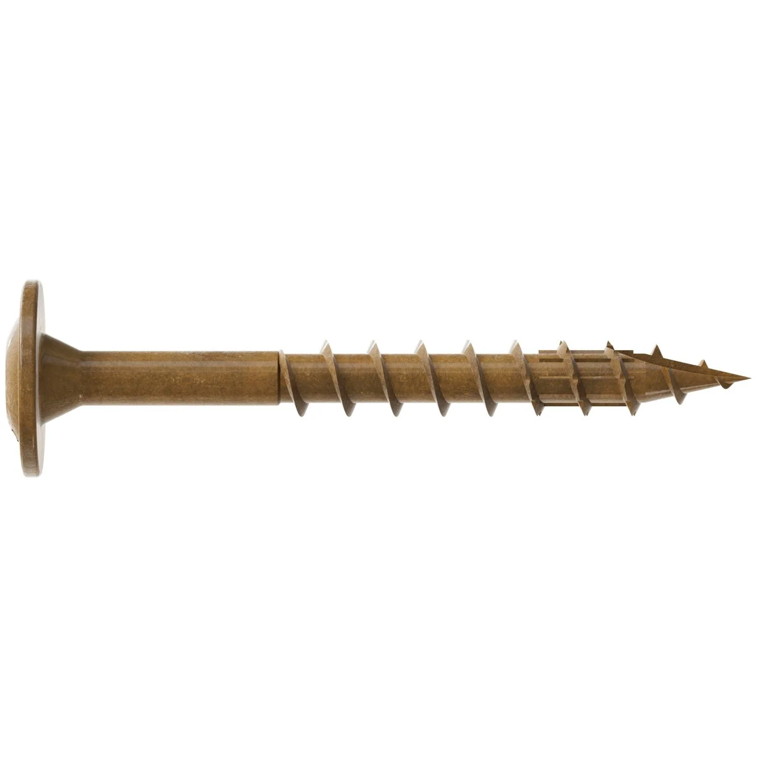 Simpson Strong-Tie CBT08112R300 Wafer-Head Construction Screw,  #8 x 1-1/2-in. T20, Quik Guard, Tan, 300-Pack - Image 2