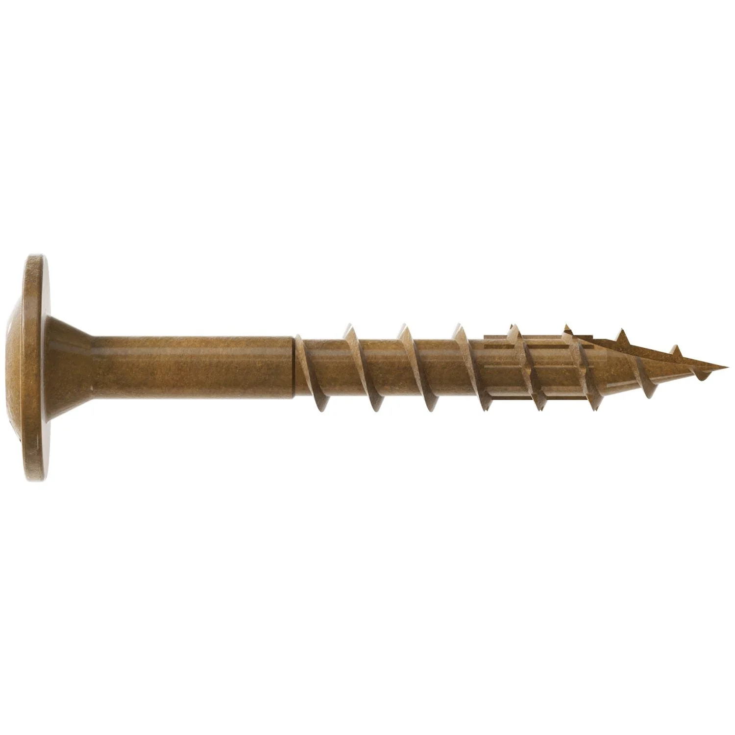Simpson Strong-Tie CBT08114MB Wafer-Head Construction Screw,  #8 x 1-1/4-in. T20, Quik Guard, Tan, 5000-Pack - Image 2