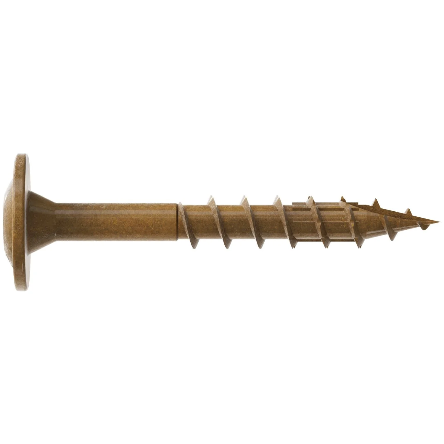 Simpson Strong-Tie CBT08114R100 Wafer-Head Construction Screw,  #8 x 1-1/4-in. T20, Quik Guard, Tan, 100-Pack - Image 2