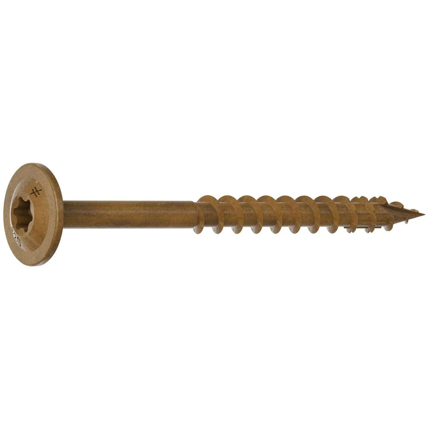 Simpson Strong-Tie CBT08200MB Wafer-Head Construction Screw,  #8 x 2-in. T20, Quik Guard, Tan, 3000-Pack - Image 3