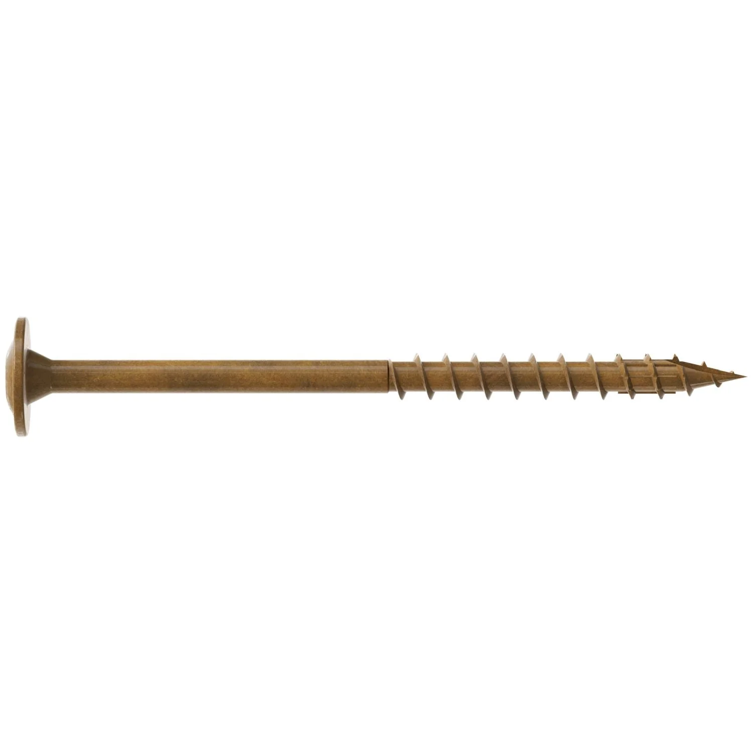 Simpson Strong-Tie CBT08212R200 Wafer-Head Construction Screw,  #8 x 2-1/2-in. T20, Quik Guard, Tan, 200-Pack - Image 2