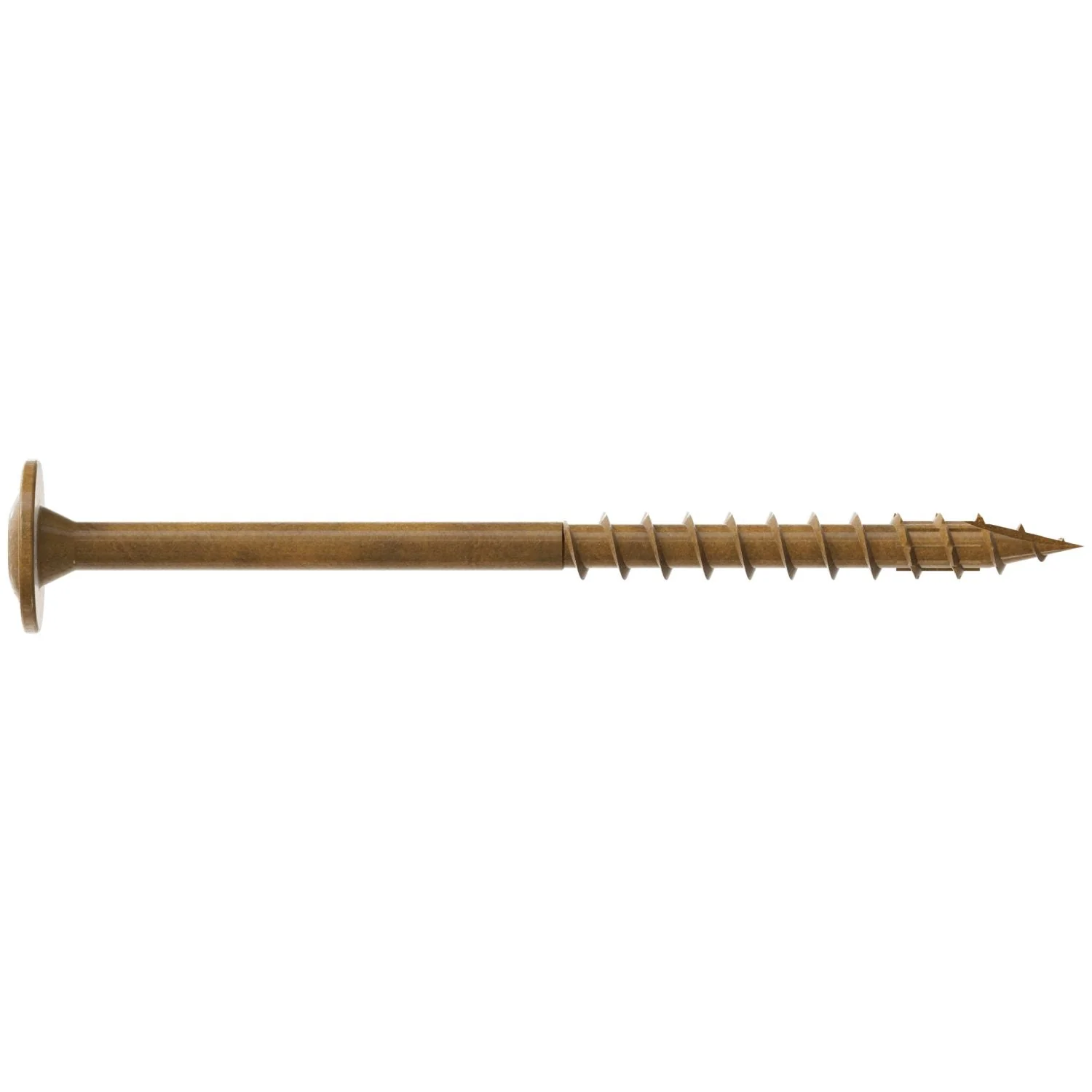Simpson Strong-Tie CBT08212R60 Wafer-Head Construction Screw,  #8 x 2-1/2-in. T20, Quik Guard, Tan, 60-Pack - Image 2