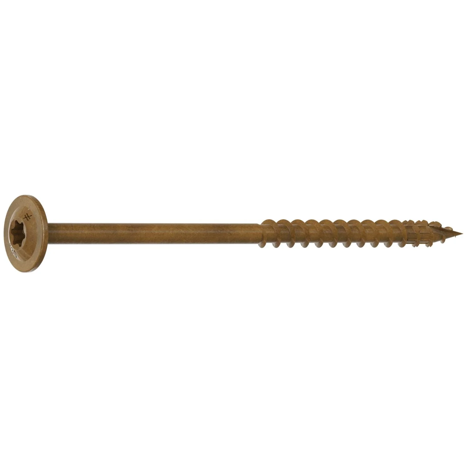 Simpson Strong-Tie CBT08300R50 Wafer-Head Construction Screw,  #8 x 3-in. T20, Quik Guard, Tan, 50-Pack - Image 3