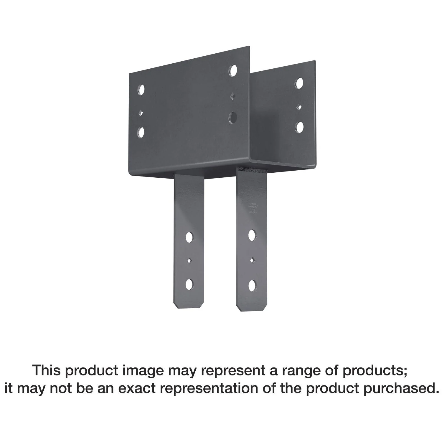 Simpson Strong-Tie CC46PC CCPC Black Powder-Coated Column Cap for 4x Beam, 6x Post - Image 1