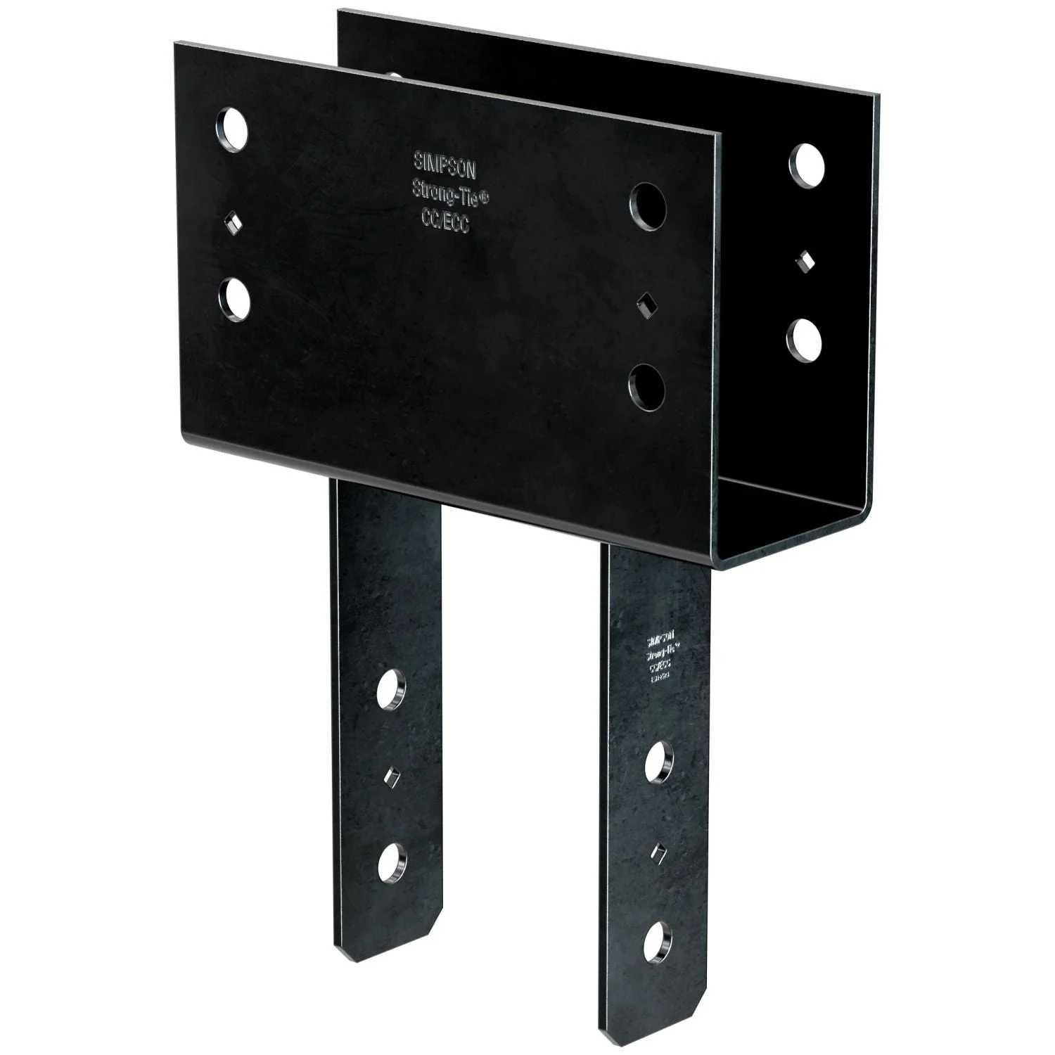 Simpson Strong-Tie CC46PC CCPC Black Powder-Coated Column Cap for 4x Beam, 6x Post - Image 3