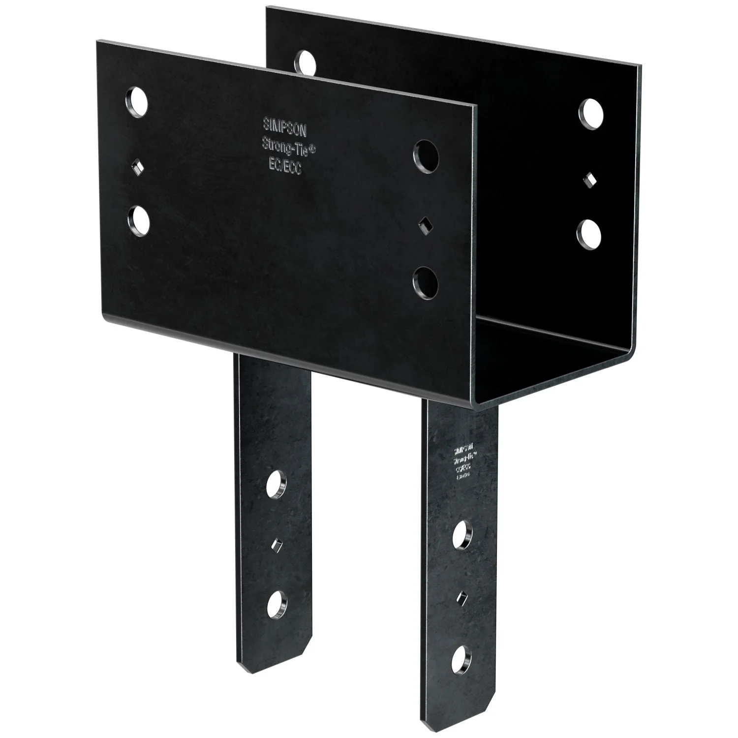 Simpson Strong-Tie CC66PC CCPC Black Powder-Coated Column Cap for 6x Beam, 6x Post - Image 2