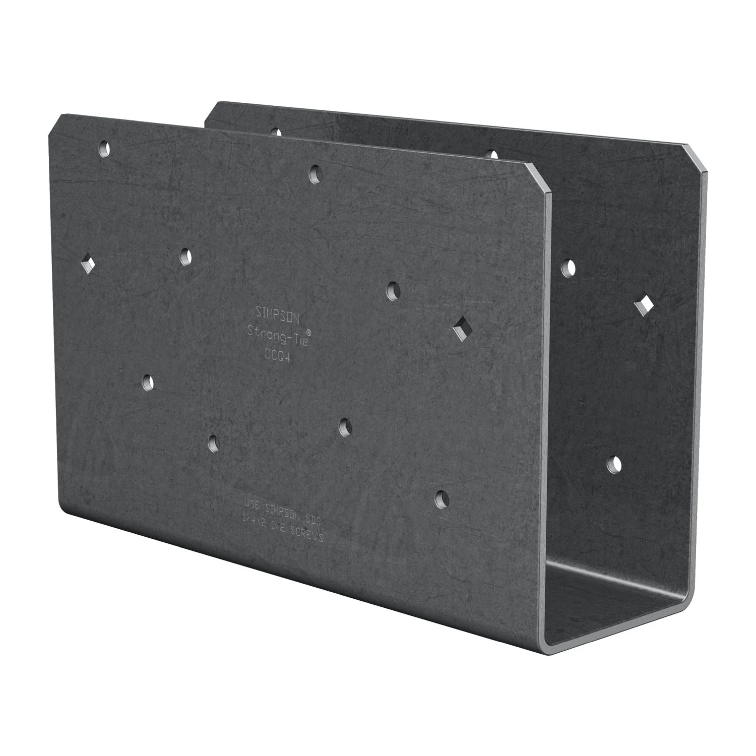 Simpson Strong-Tie CCOQ4-SDS2.5 CCOQ Column Cap, No Straps, for 4x Beam, with Strong-Drive SDS Screws - Image 3