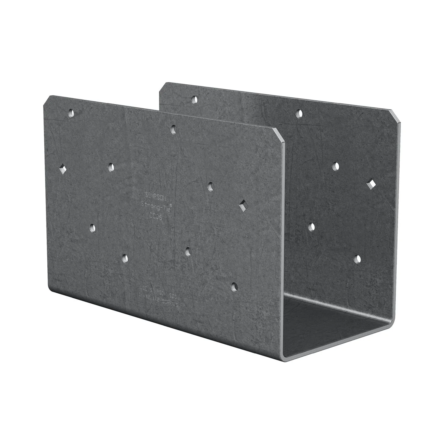 Simpson Strong-Tie CCOQ6-SDS2.5 CCOQ Column Cap, No Straps, for 6x Beam, with Strong-Drive SDS Screws - Image 3
