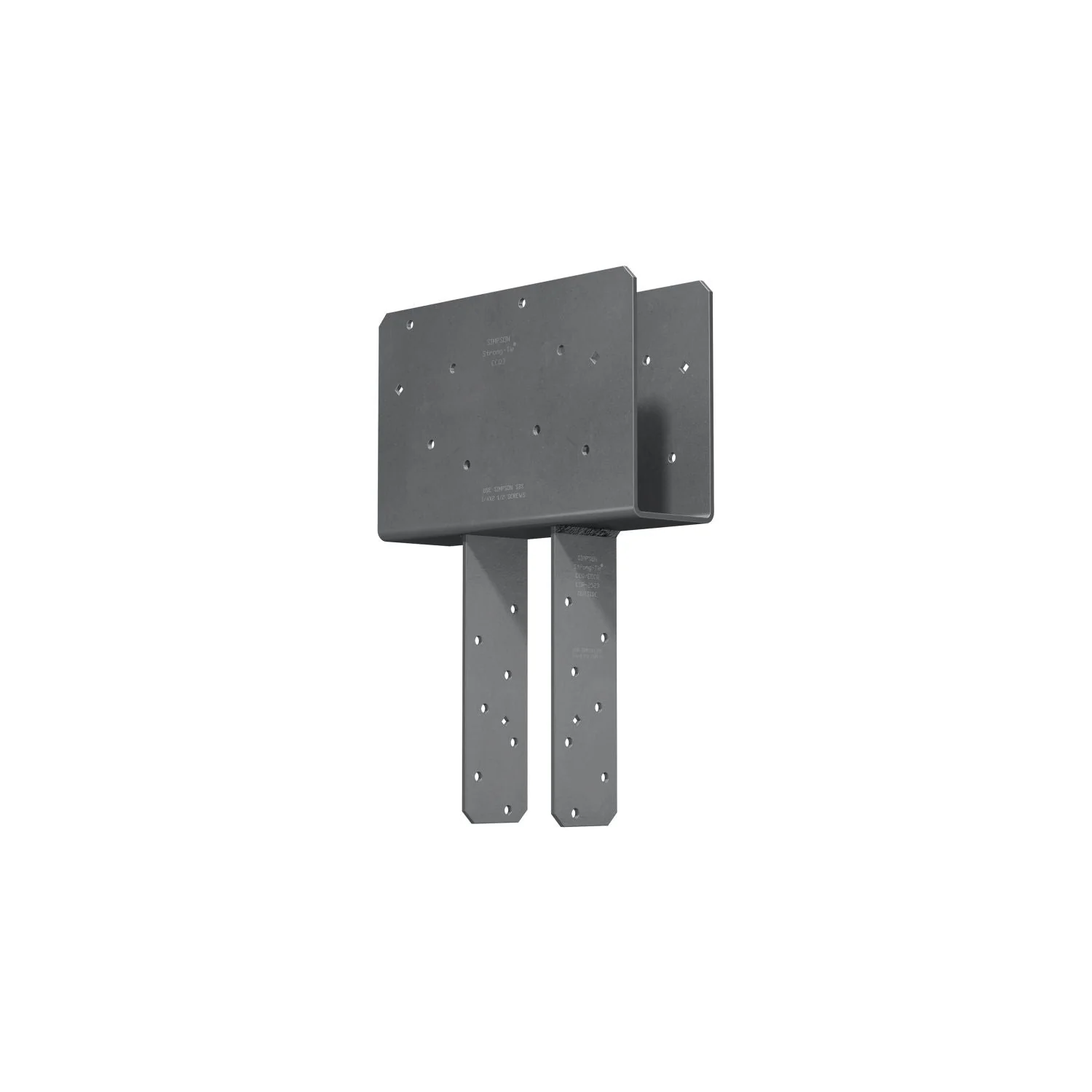 Simpson Strong-Tie CCQ3-4HDG-SDS CCQ HDG Column Cap for 3-1/8-in. Beam, 4x Post with Strong-Drive SDS Screws - Image 3