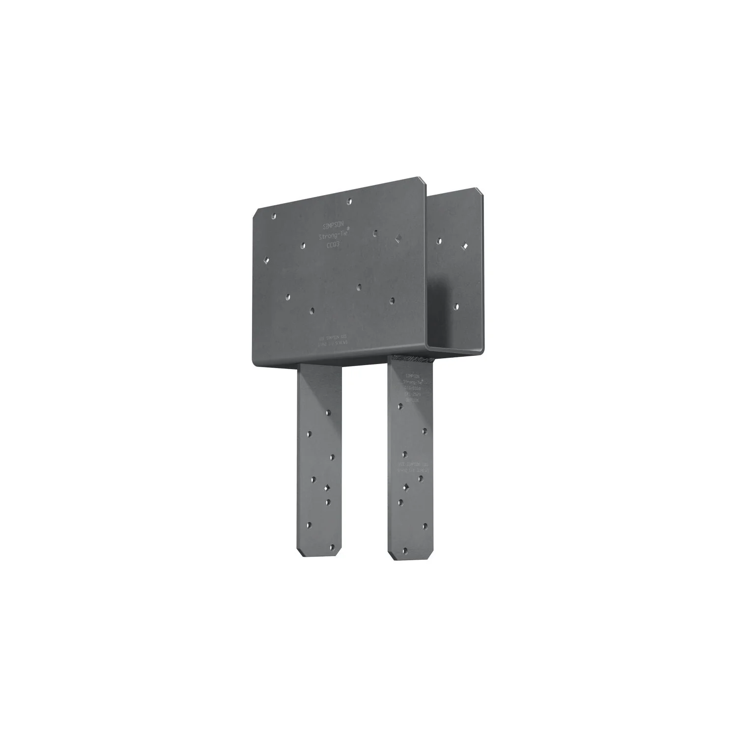 Simpson Strong-Tie CCQ3-6SDS2.5HDG CCQ HDG Column Cap for 3-1/8-in. Beam, 6x Post with Strong-Drive SDS Screws - Image 3
