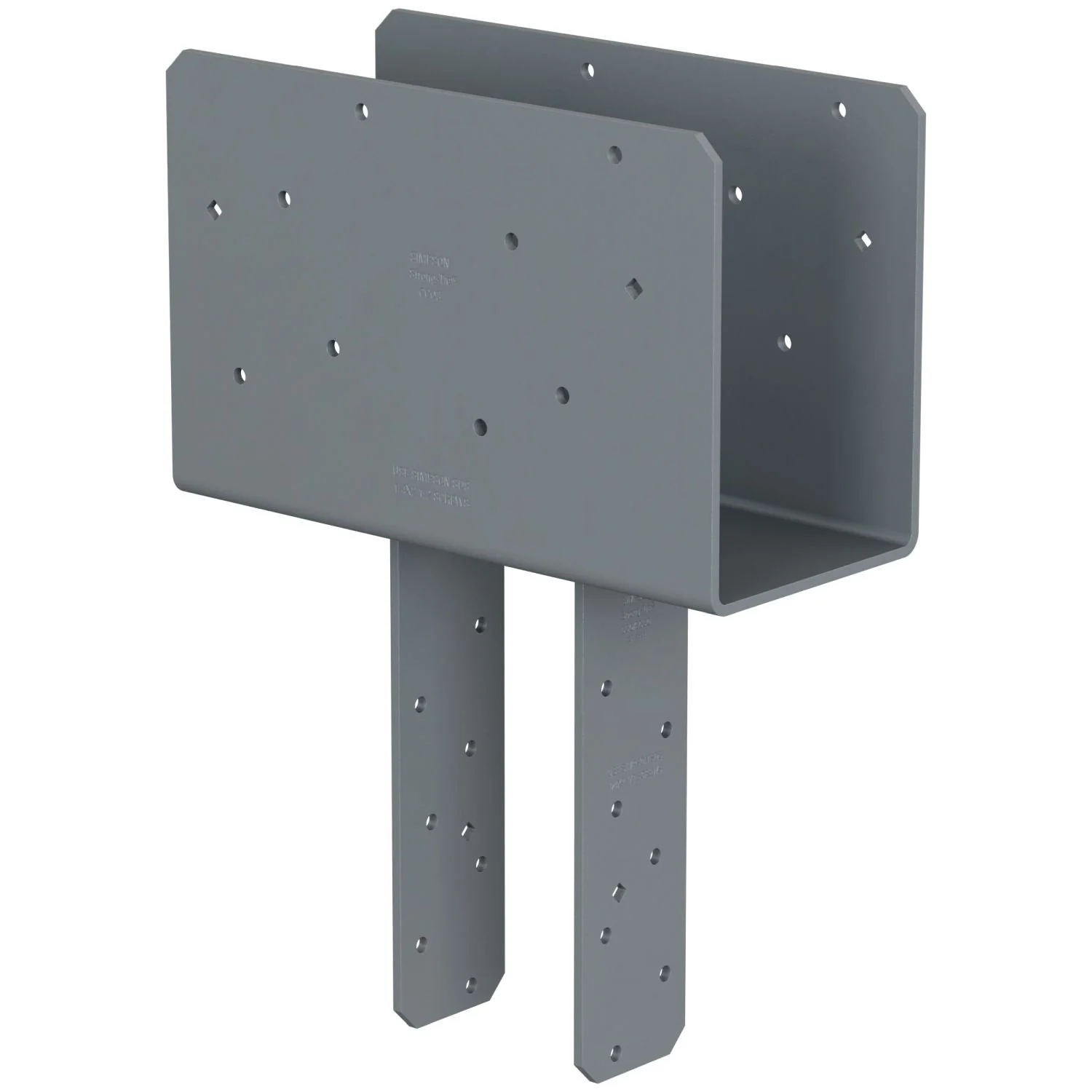 Simpson Strong-Tie CCQ4.62-3.62SDS CCQ Column Cap for Triple-2x Beam, 4x Post with Strong-Drive SDS Screws - Image 3