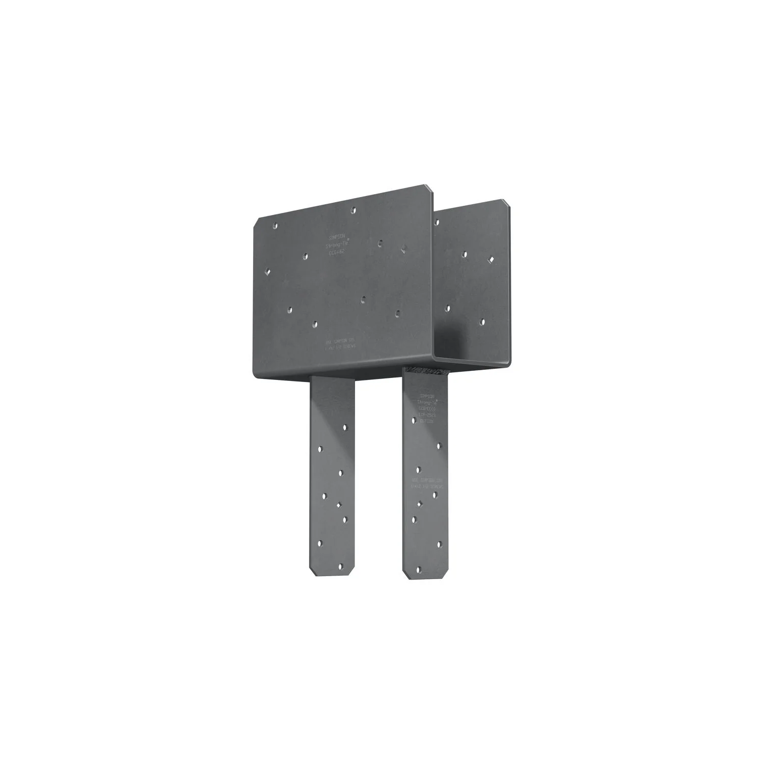 Simpson Strong-Tie CCQ4.62-5.50HDG CCQ HDG Column Cap for Triple-2x Beam, 6x Post with Strong-Drive SDS Screws - Image 3