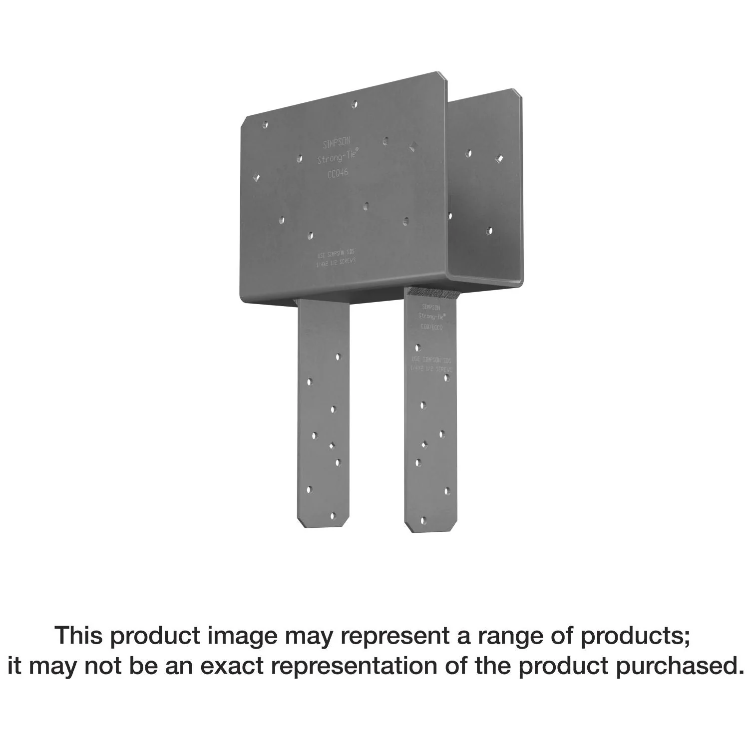 Simpson Strong-Tie CCQ48SDS2.5 CCQ Column Cap for 4x Beam, 8x Post with Strong-Drive SDS Screws - Image 1