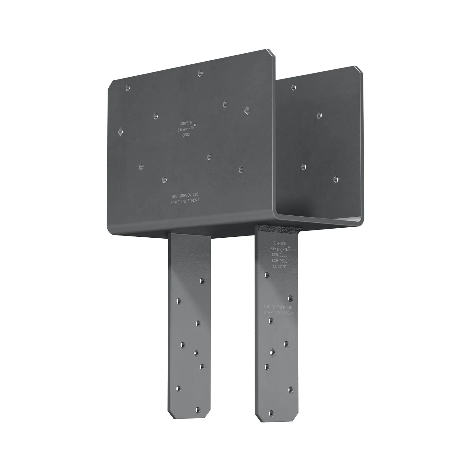 Simpson Strong-Tie CCQ5-6SDS2.5 CCQ Column Cap for 5-1/8-in. Beam, 6x Post with Strong-Drive SDS Screws - Image 3
