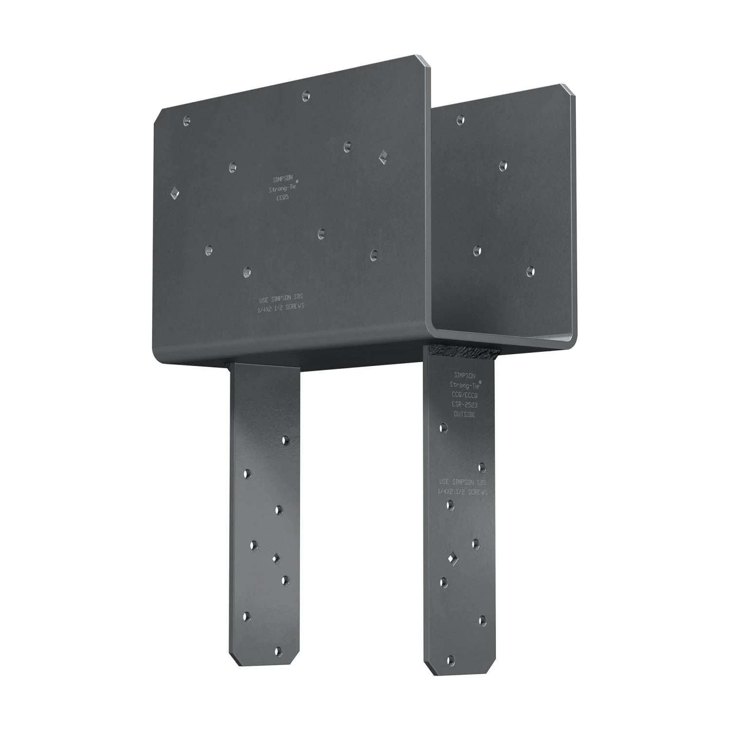 Simpson Strong-Tie CCQ5-8SDS2.5 CCQ Column Cap for 5-1/8-in. Beam, 8x Post with Strong-Drive SDS Screws - Image 3