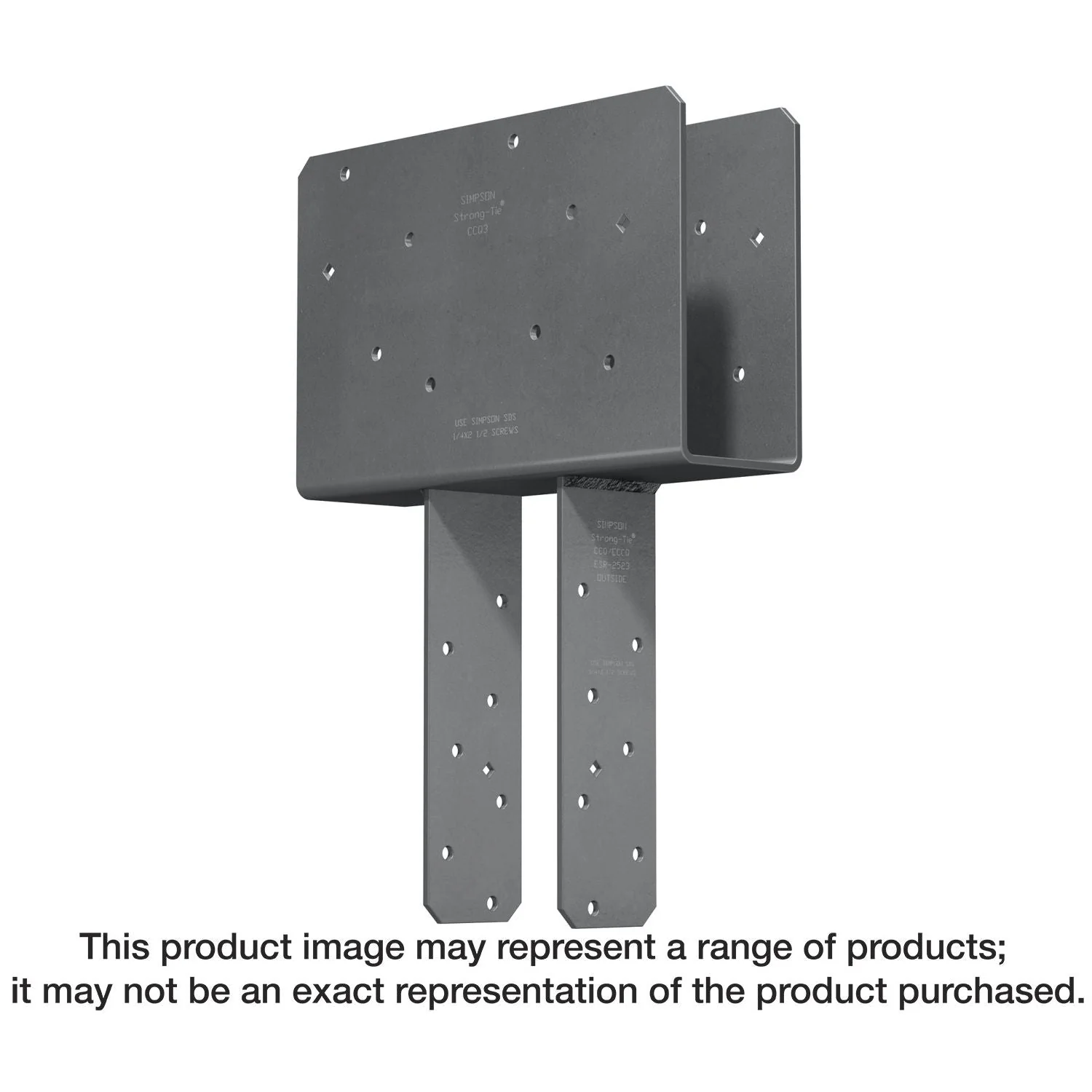 Simpson Strong-Tie CCQ66SDS2.5-R CCQ Column Cap for 6x Beam, 6x Post with Strong-Drive SDS Screws - Image 1