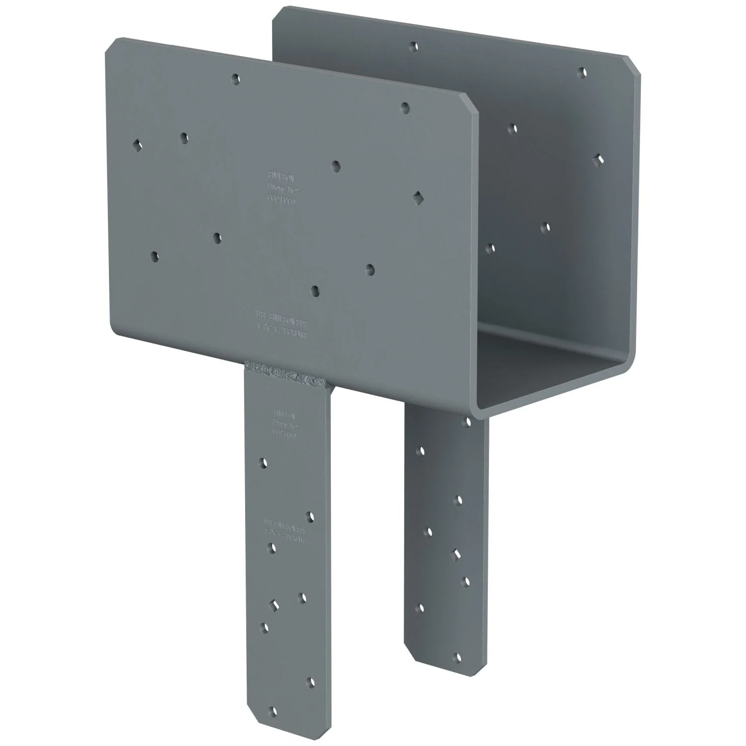 Simpson Strong-Tie CCQ66SDS2.5ROT CCQ Rotated-Strap Column Cap for 6x Beam, 6x Post with Strong-Drive SDS Screws - Image 3