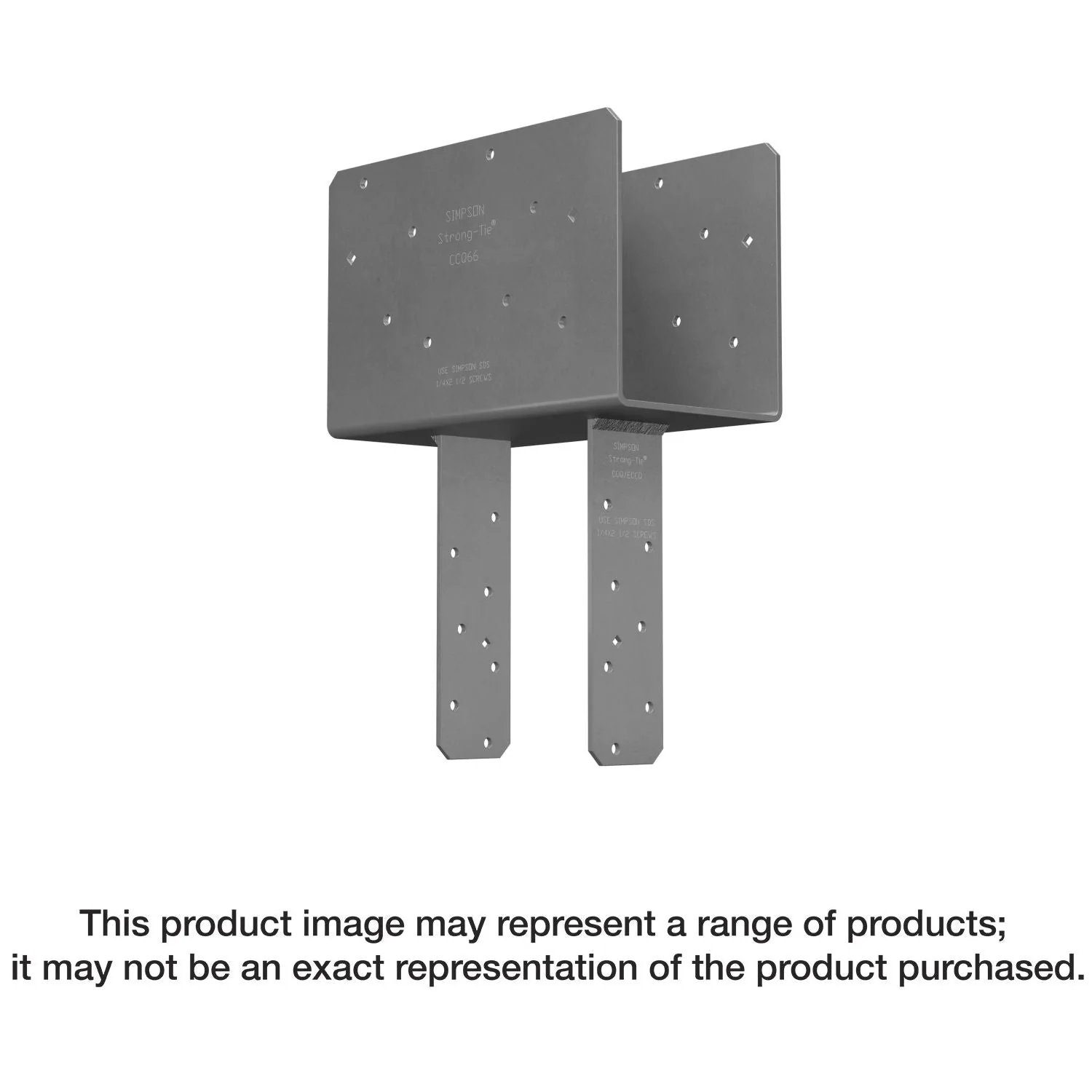 Simpson Strong-Tie CCQ7.1-7.1SDS2.5 CCQ Column Cap for 7-in. Beam, 7-in. Post with Strong-Drive SDS Screws - Image 1