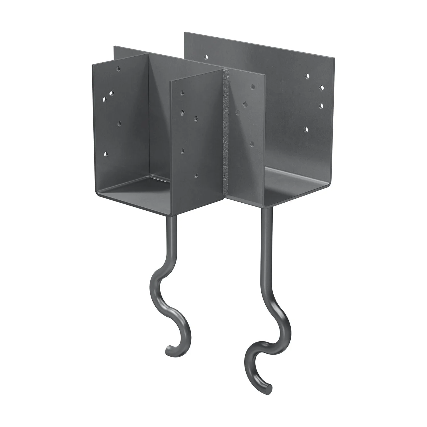 Simpson Strong-Tie CCTQM5.50-SDSG CCTQM 5-1/2-in. T-Shape Column Cap for Masonry w/ SDS Screws - Image 3