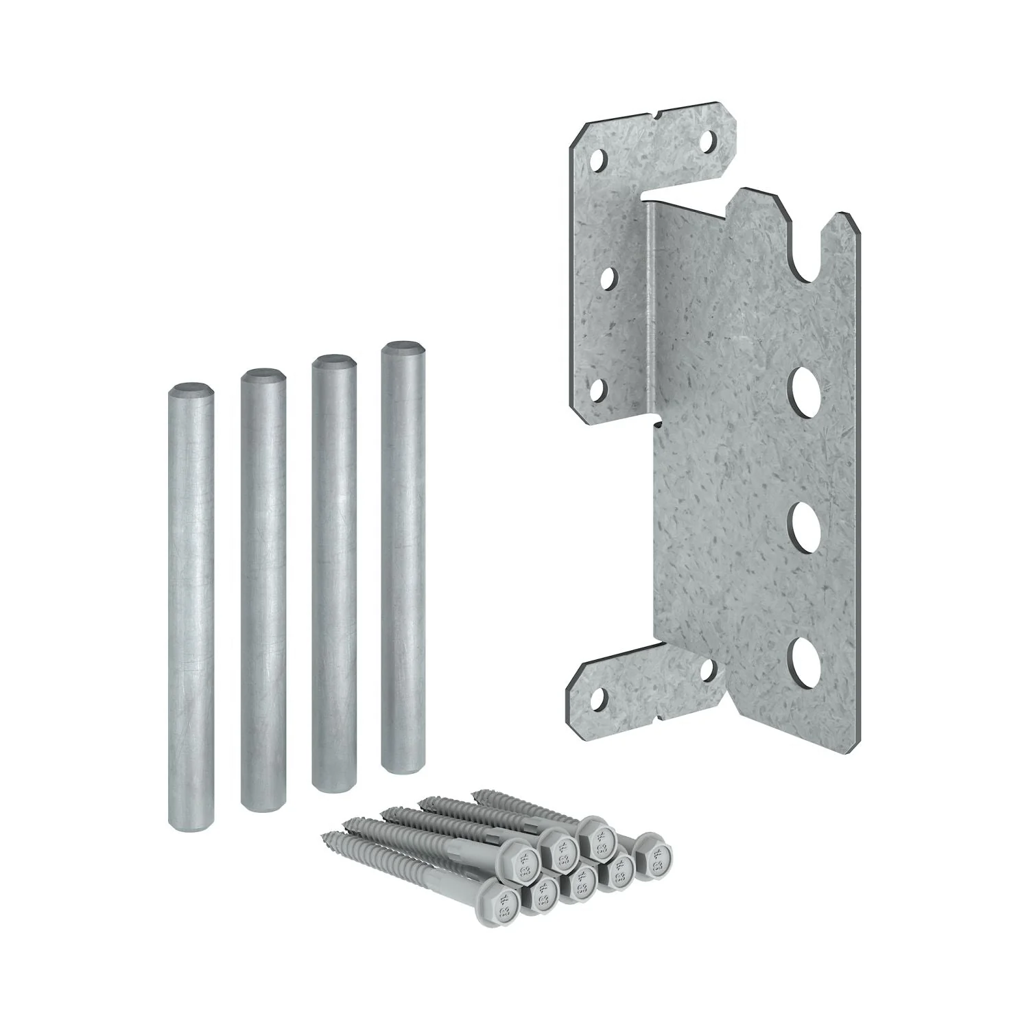 Simpson Strong-Tie CJT4ZL CJTZ 12-Gauge ZMAX Galvanized Concealed Joist Tie with (4) Long Pins - Image 3