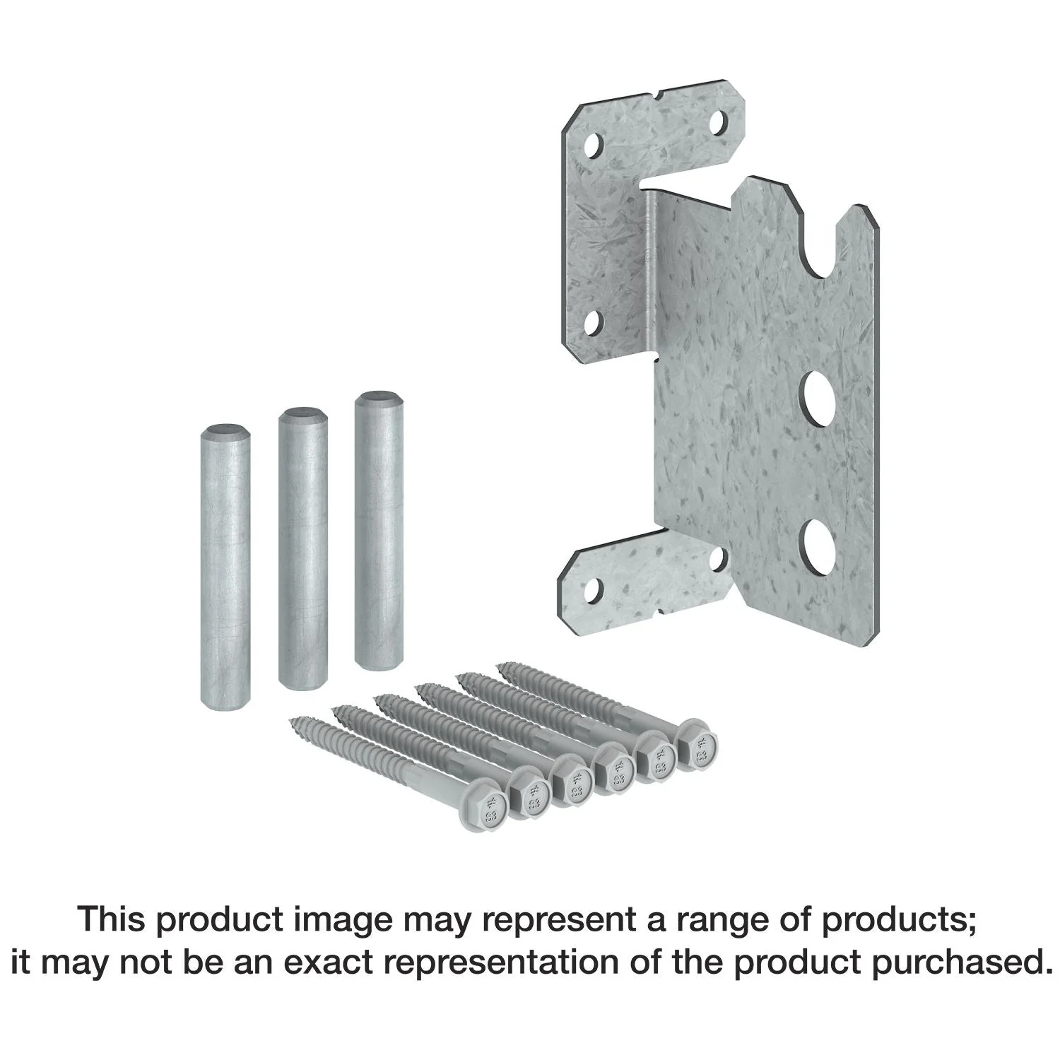 Simpson Strong-Tie CJT5ZS CJTZ 12-Gauge ZMAX Galvanized Concealed Joist Tie with (5) Short Pins - Image 1