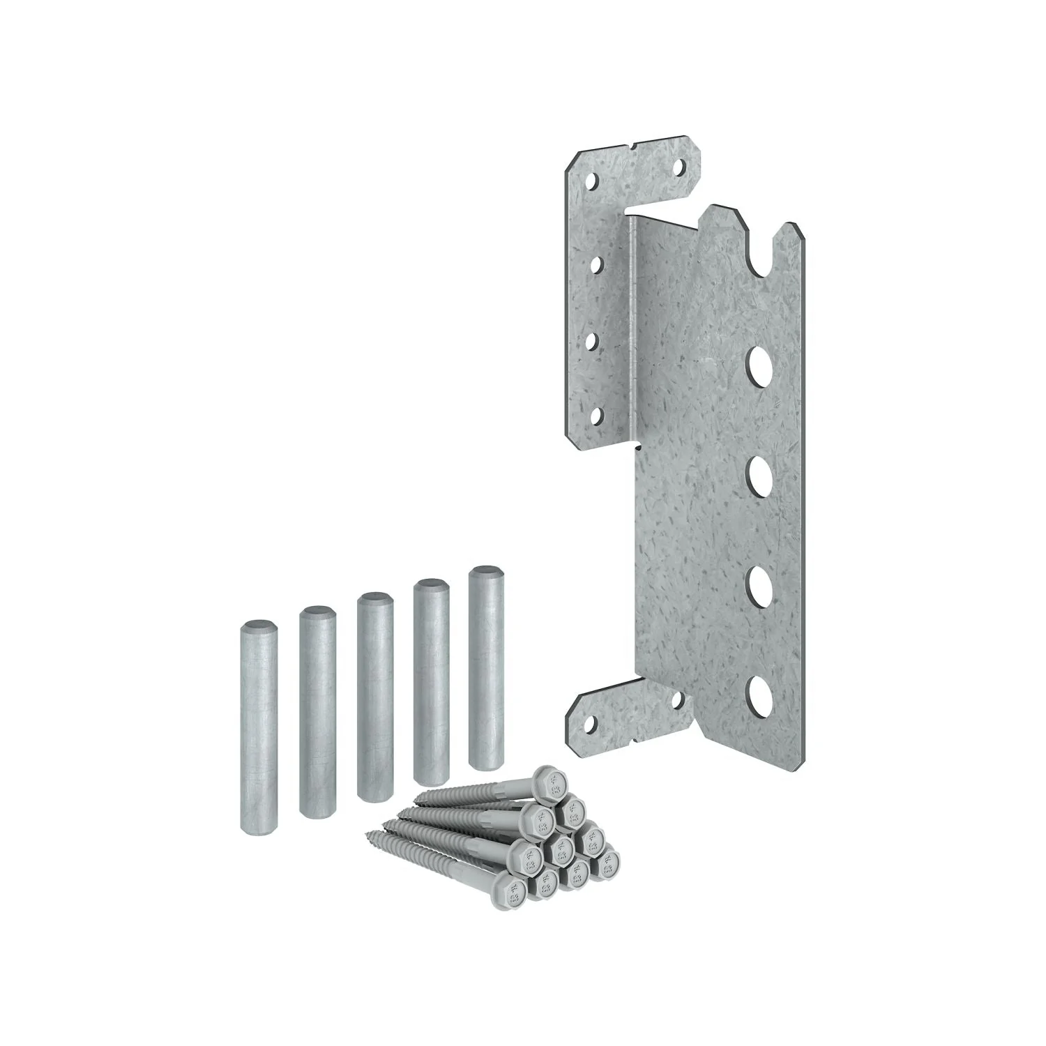 Simpson Strong-Tie CJT5ZS CJTZ 12-Gauge ZMAX Galvanized Concealed Joist Tie with (5) Short Pins - Image 3