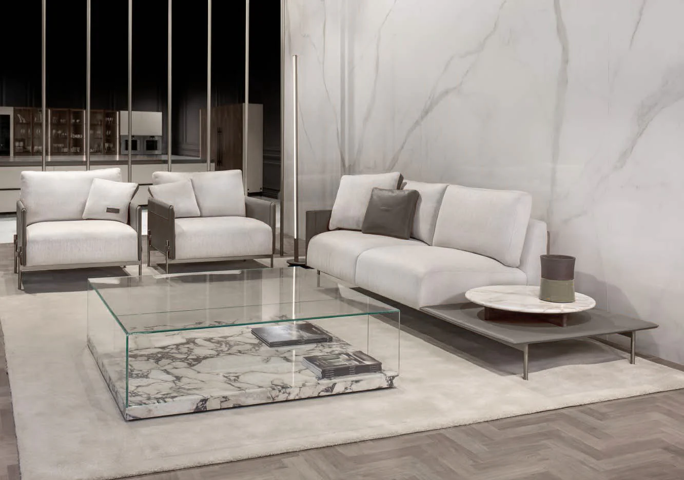 ASTON MARTIN HOME | V227 GLASS AND MARBLE COFFEE TABLE | $14,250.00 - Image 3