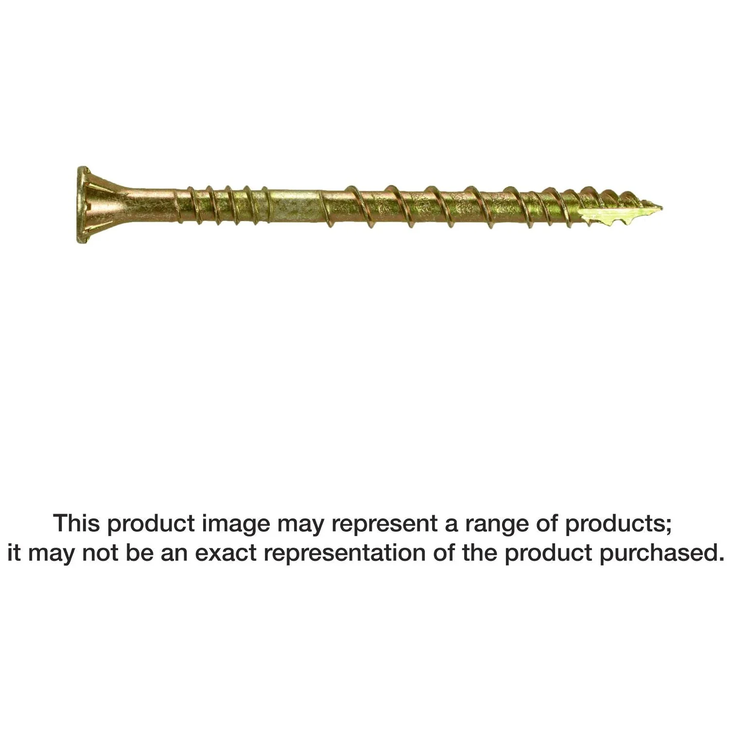 Simpson Strong-Tie CSVZ212R240 Strong-Drive CSV Construction Screw,  #10 x 2-1/2-in. T25, Flat Head, Yellow Zinc, 240-Pack - Image 1