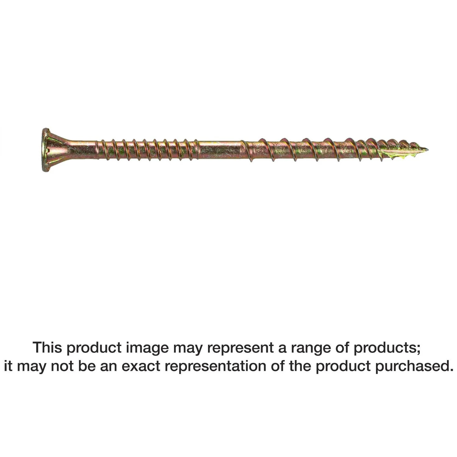 Simpson Strong-Tie CSVZ3R70 Strong-Drive CSV Construction Screw,  #10 x 3-in. T25, Flat Head, Yellow Zinc, 70-Pack - Image 1