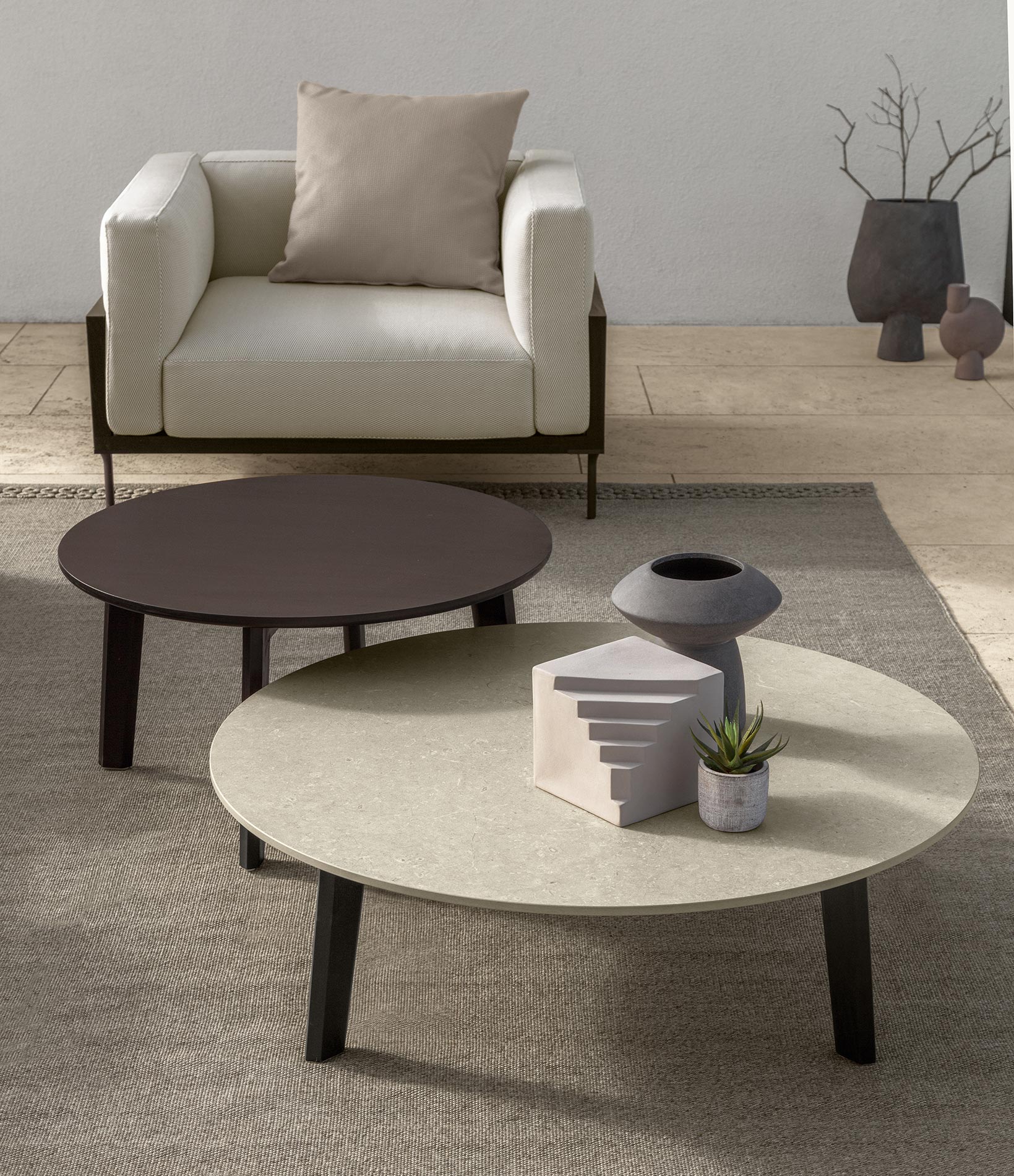 TALENTI | CLEOSOFT//WOOD  ROUND COFFEE TABLE- $1,175.00 - $2,890.00 - Image 2