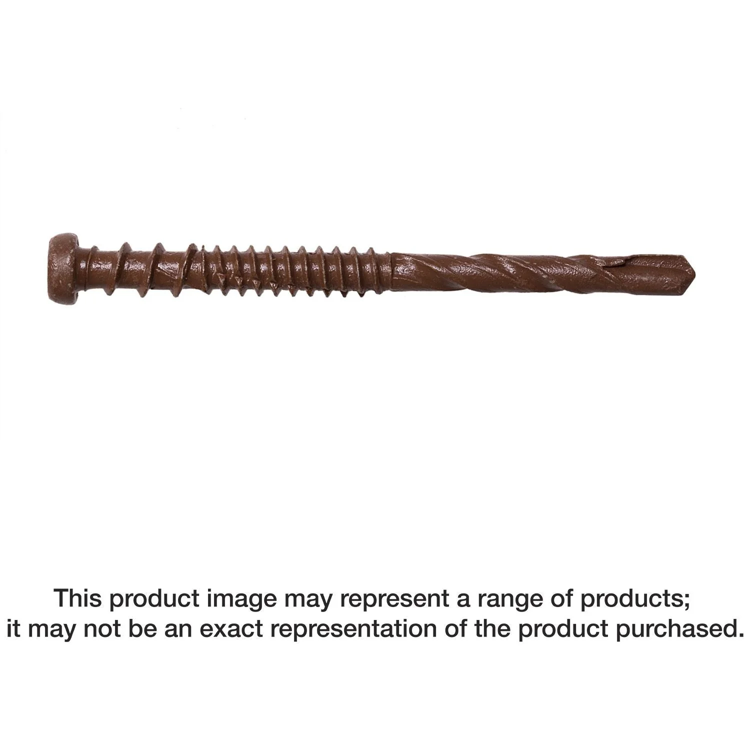 Simpson Strong-Tie DCSD238SBR01 Deck-Drive DCSD COMPOSITE-TO-STEEL Screw (Collated),  #10 x 2-3/8-in. Quik Guard Brown 01, 1000-Pack - Image 1