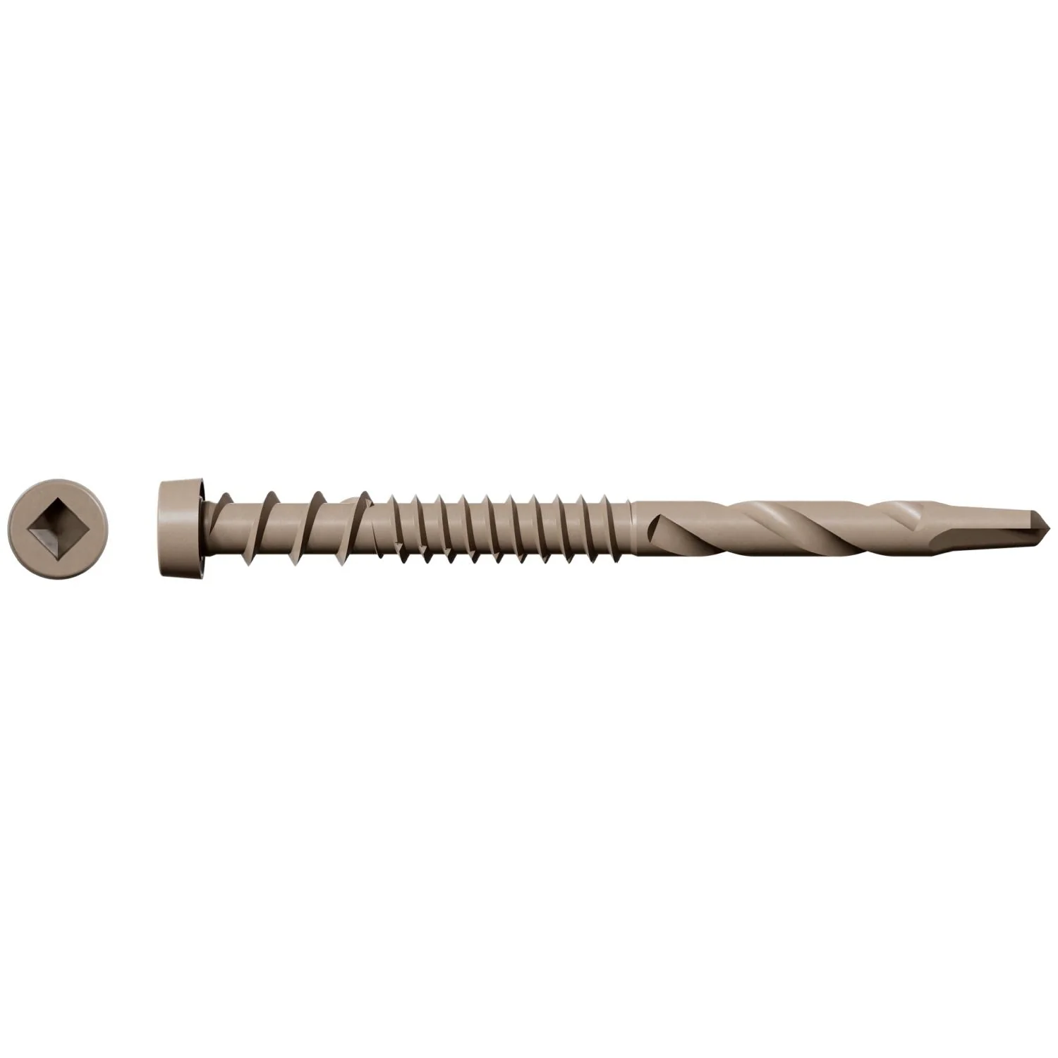 Simpson Strong-Tie DCSD238SGR01 Deck-Drive DCSD COMPOSITE-TO-STEEL Screw (Collated),  #10 x 2-3/8-in. Quik Guard Gray 01, 1000-Pack - Image 2
