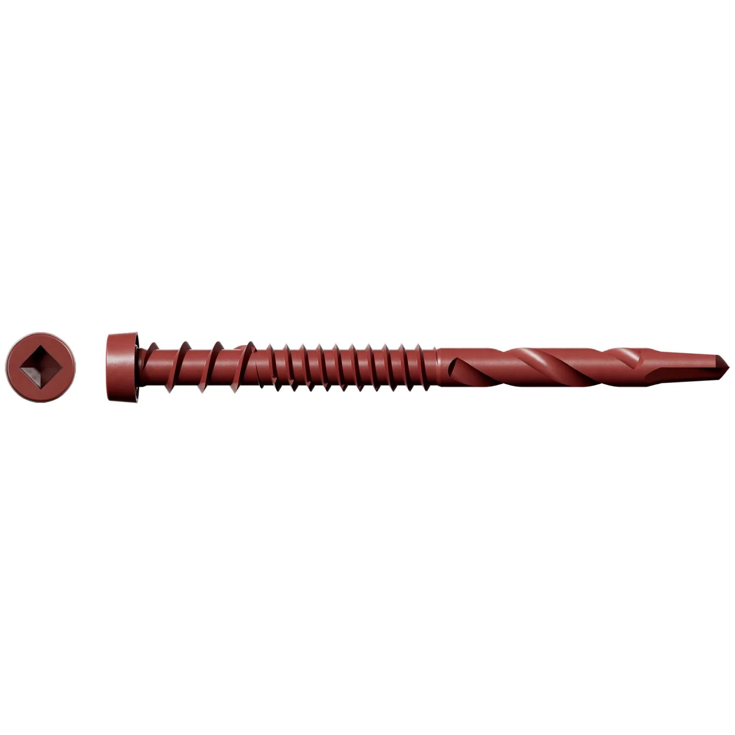 Simpson Strong-Tie DCSD238SRD01 Deck-Drive DCSD COMPOSITE-TO-STEEL Screw (Collated),  #10 x 2-3/8-in. Quik Guard Red 01, 1000-Pack - Image 2