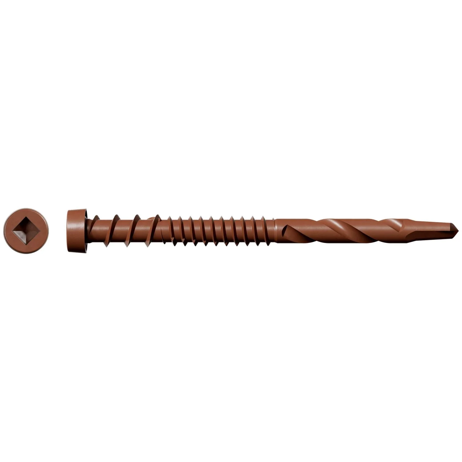 Simpson Strong-Tie DCSD238STN01 Deck-Drive DCSD COMPOSITE-TO-STEEL Screw (Collated),  #10 x 2-3/8-in. Quik Guard Tan 01, 1000-Pack - Image 2