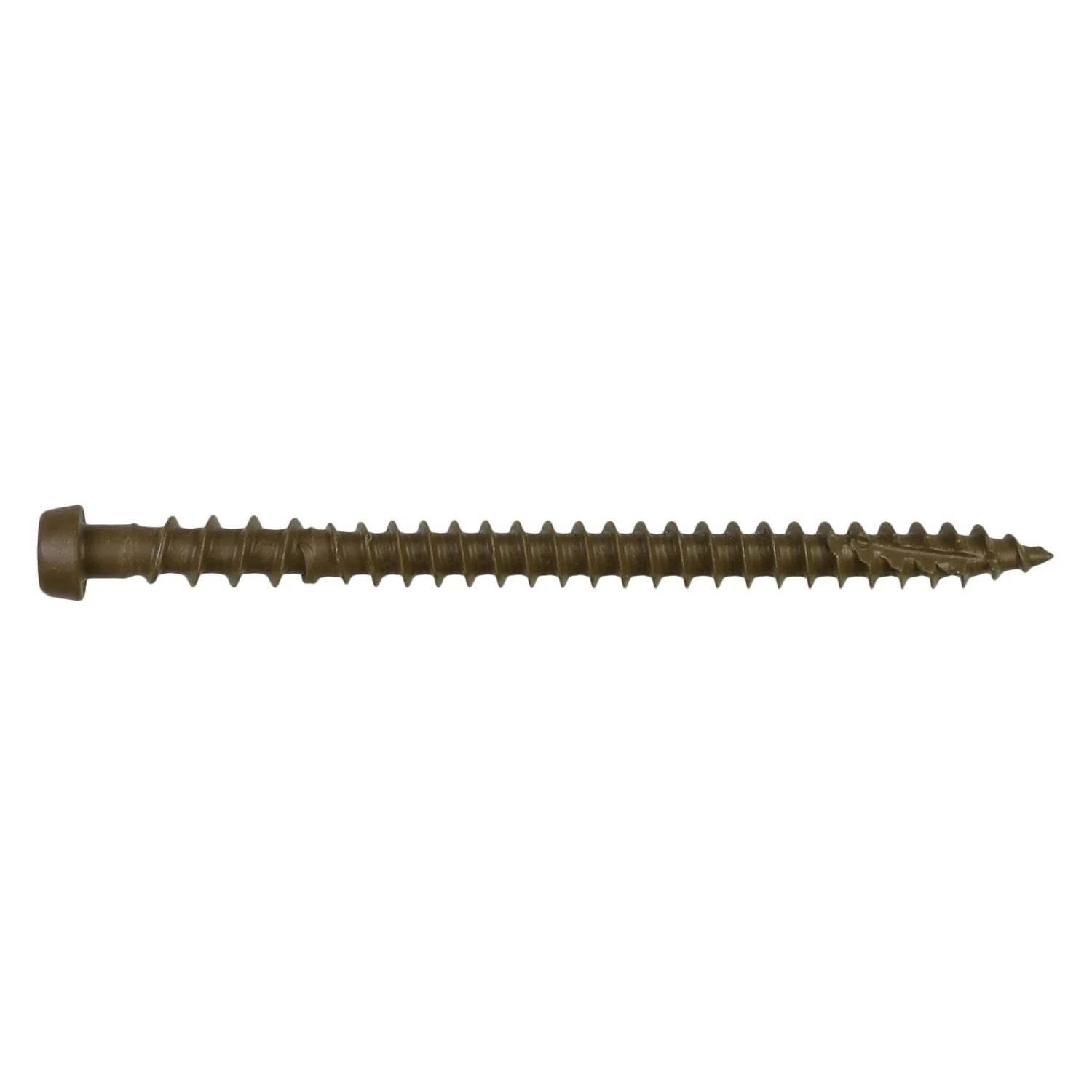 Simpson Strong-Tie DCU234BR01MB Deck-Drive DCU COMPOSITE Screw,  #10 x 2-3/4-in. T20, Quik Guard, Brown 01, 1750-Pack - Image 2