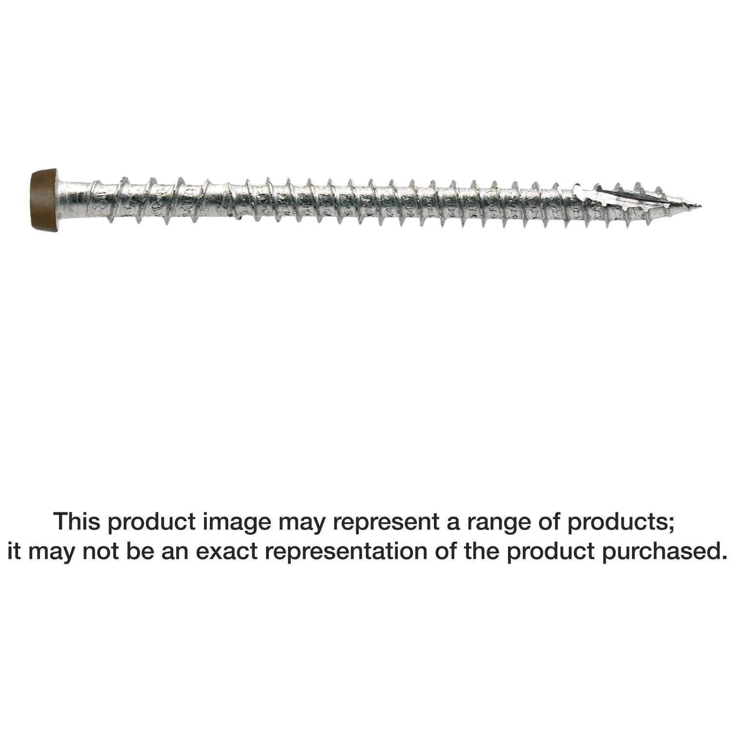 Simpson Strong-Tie DCU234MB305TN Deck-Drive DCU COMPOSITE Screw,  #10 x 2-3/4-in. T20, Type 305, Tan, 1750-Pack - Image 1