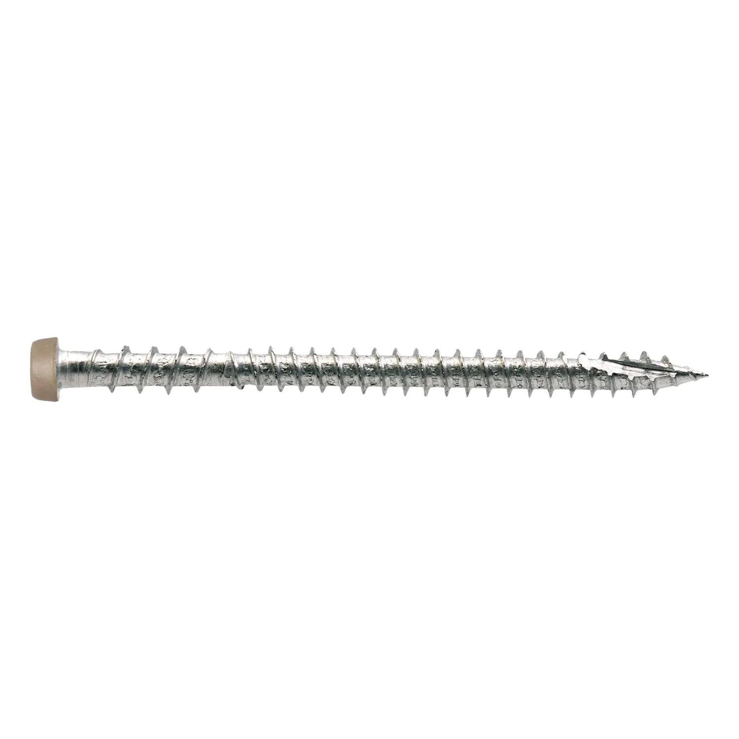 Simpson Strong-Tie Deck-Drive DCU COMPOSITE Screw, #10 x 2-3/4-in. T20, Type 316, Tan, 350-Pack (DCU234P316TN) - Image 2