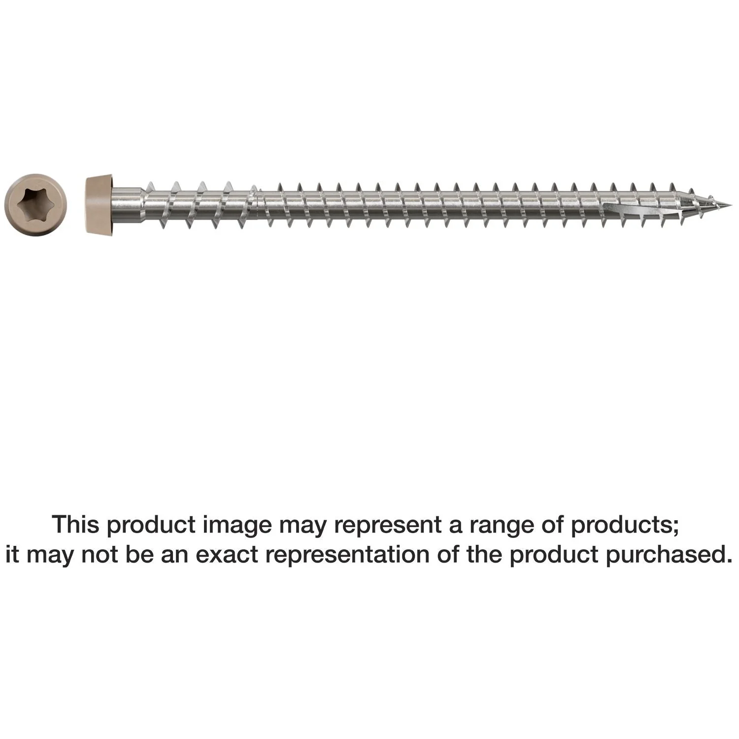 Simpson Strong-Tie DCU234S316GR01 Deck-Drive DCU COMPOSITE Screw (Collated),  #10 x 2-3/4-in. Type 316, Gray 01, 1000-Pack - Image 3