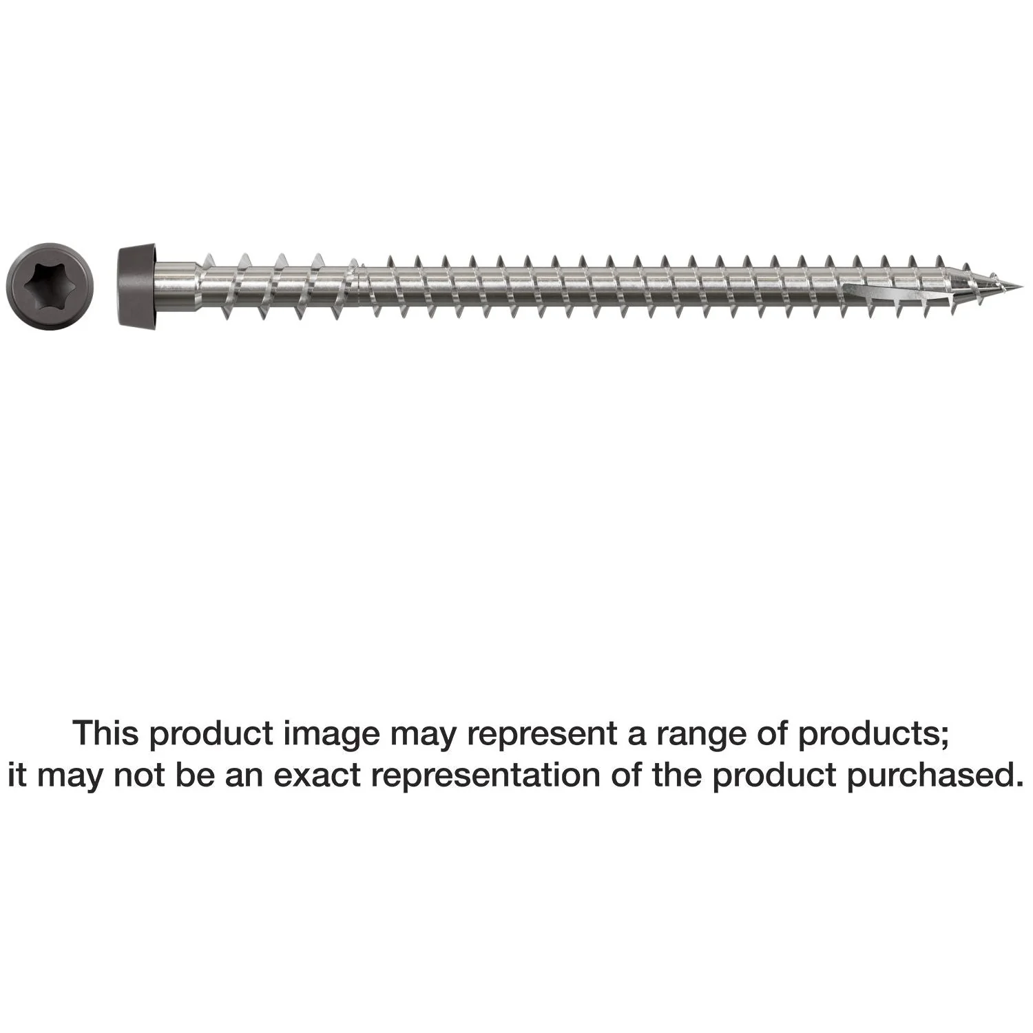 Simpson Strong-Tie DCU234S316GR04 Deck-Drive DCU COMPOSITE Screw (Collated),  #10 x 2-3/4-in. Type 316, Gray 04, 1000-Pack - Image 3
