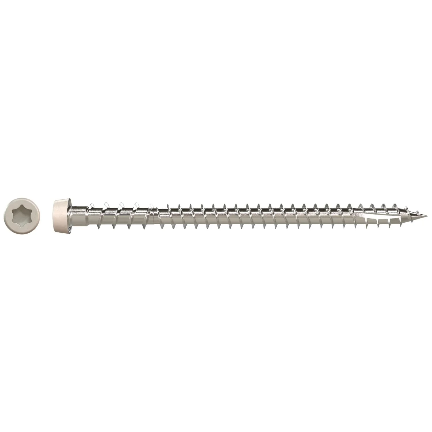 Simpson Strong-Tie DCU234S316GR05 Deck-Drive DCU COMPOSITE Screw (Collated),  #10 x 2-3/4-in. Type 316, Gray 05, 1000-Pack - Image 2