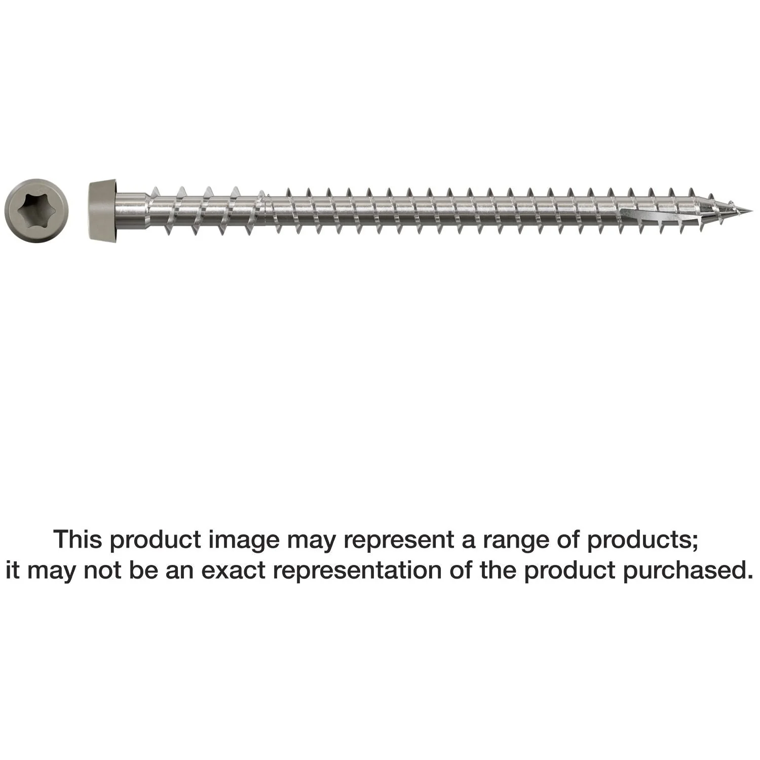 Simpson Strong-Tie DCU234S316GR Deck-Drive DCU COMPOSITE Screw (Collated),  #10 x 2-3/4-in. Type 316, Gray, 1000-Pack - Image 3