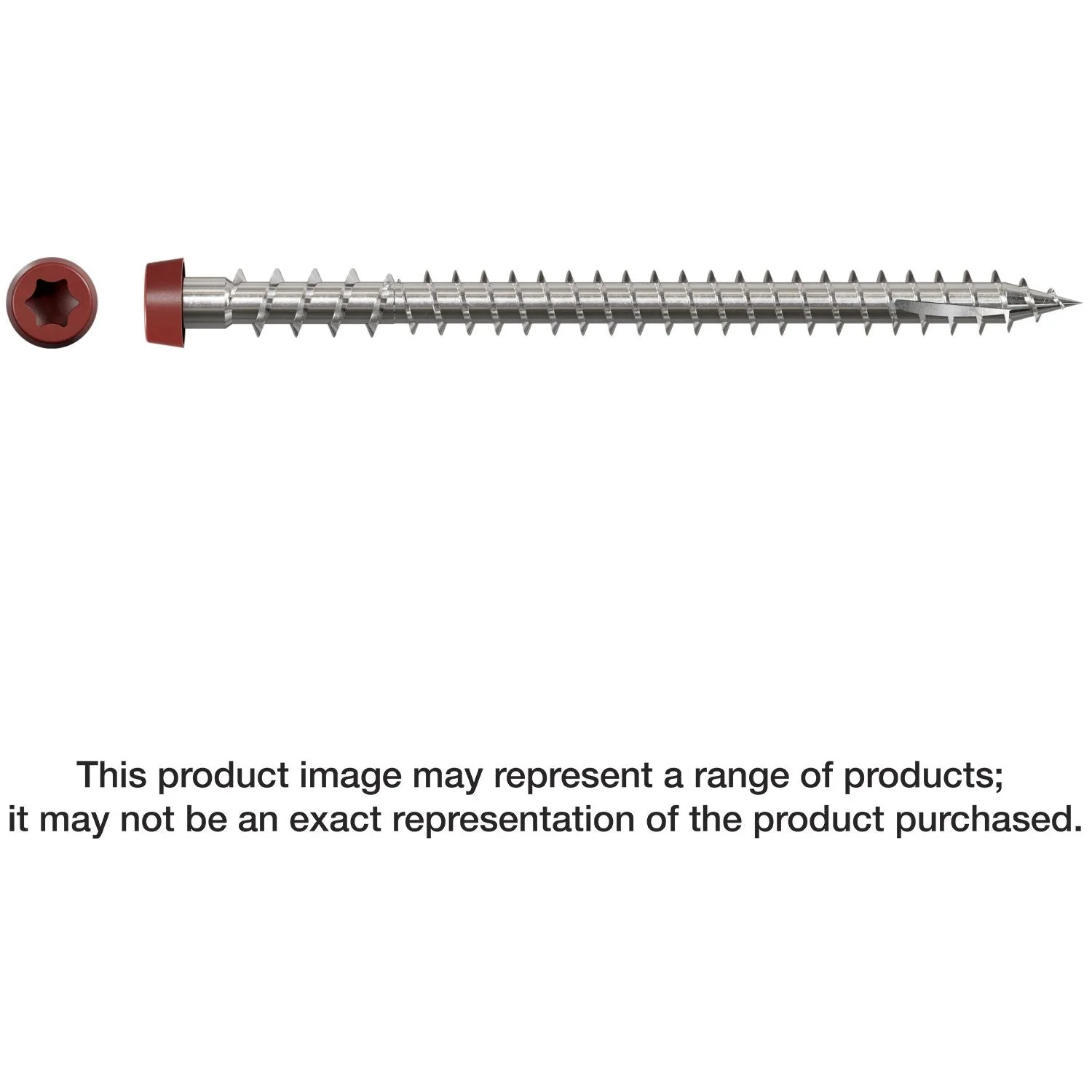 Simpson Strong-Tie DCU234S316RD01 Deck-Drive DCU COMPOSITE Screw (Collated),  #10 x 2-3/4-in. Type 316, Red 01, 1000-Pack - Image 3