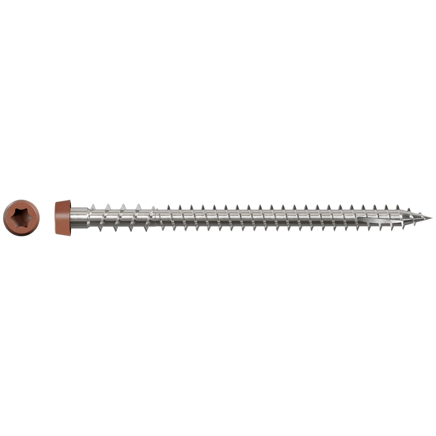 Simpson Strong-Tie DCU234S316RD Deck-Drive DCU COMPOSITE Screw (Collated),  #10 x 2-3/4-in. Type 316, Red, 1000-Pack - Image 2