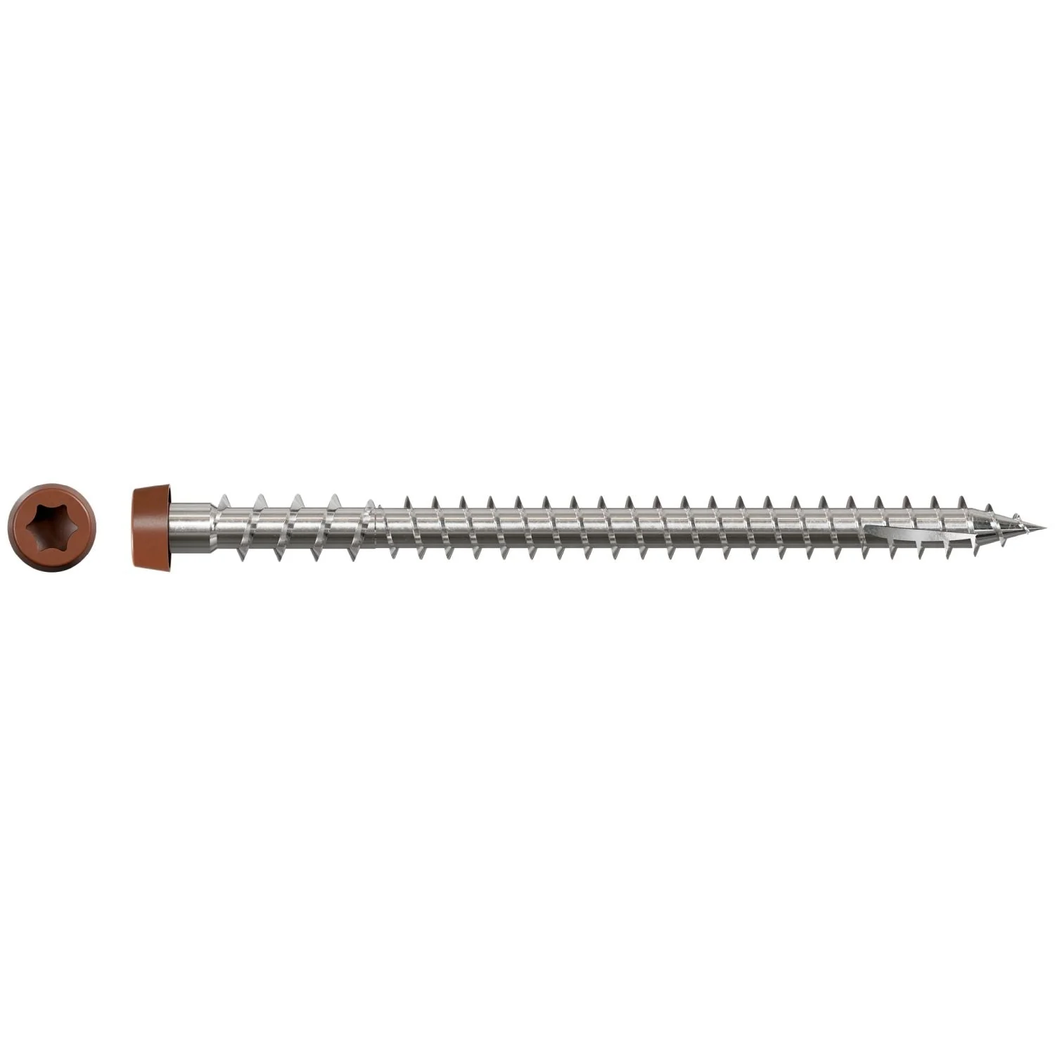 Simpson Strong-Tie Deck-Drive DCU COMPOSITE Collated Screw, #10 x 2-3/4-in. Type 316, Tan 01, 1000-Pack (DCU234S316TN01) - Image 3